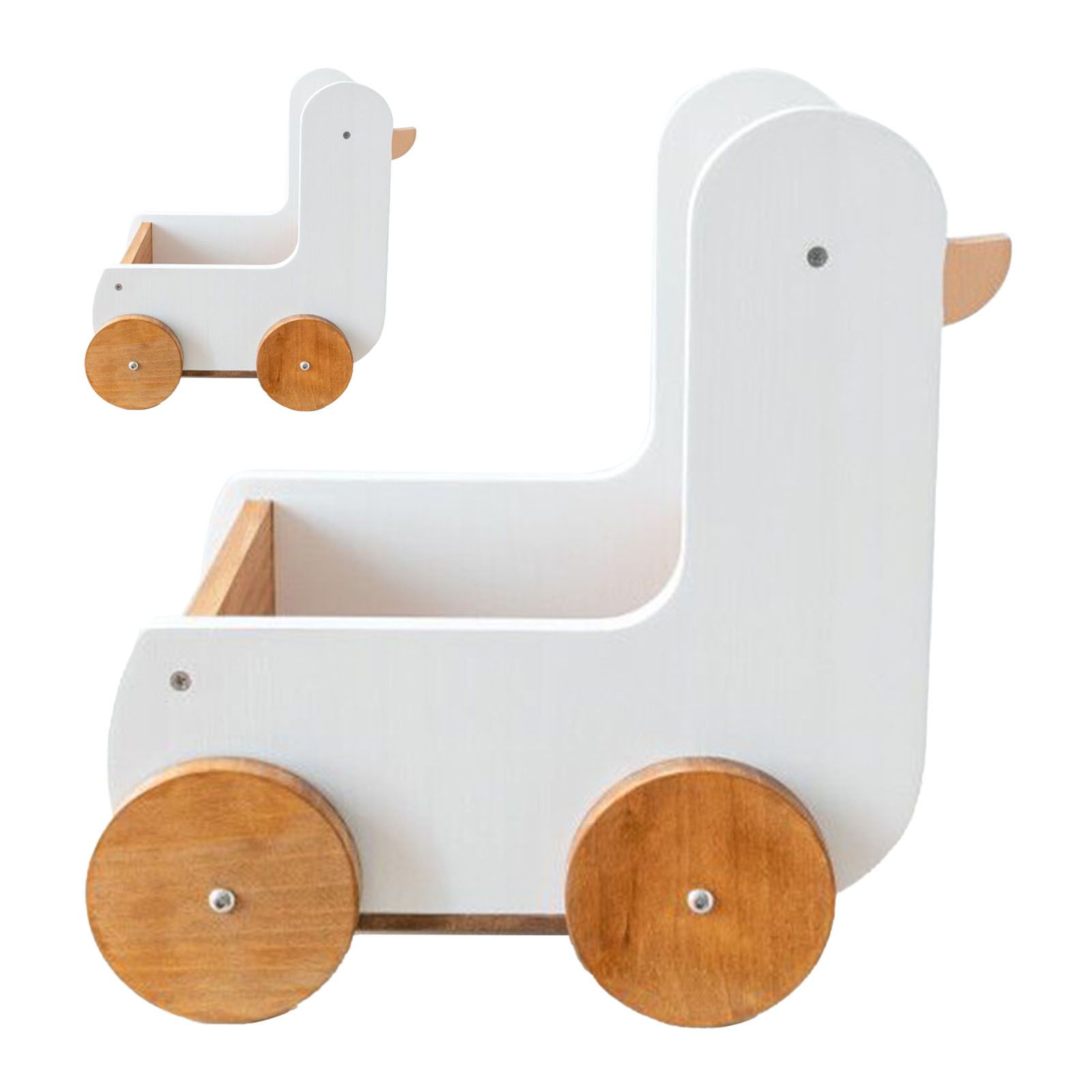 Wood Desk Organizer Cute Cartoon Desktop Handbook Stickers Organizer for Study Children's Room Office Dormitory Duck - Image 2