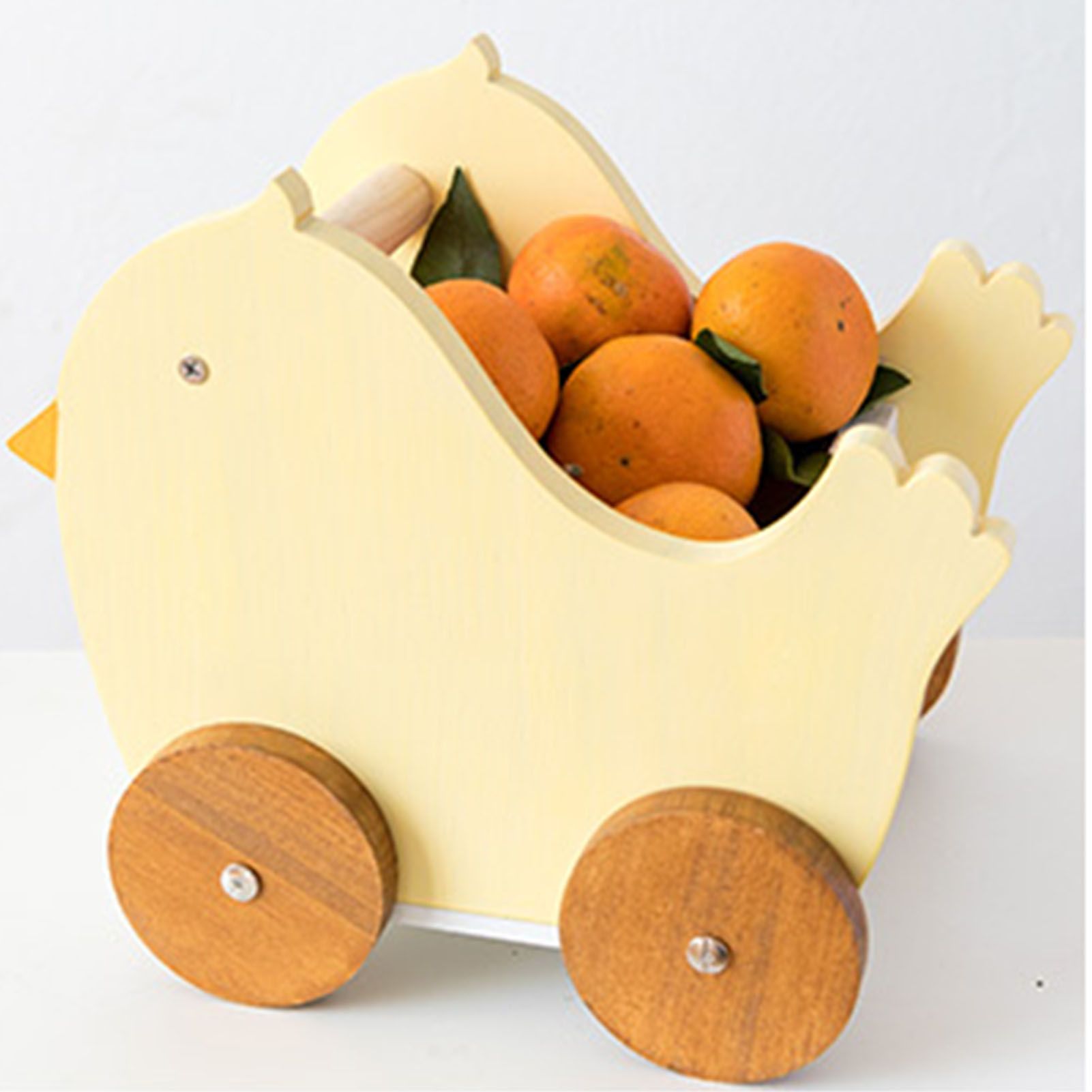 Wood Desk Organizer Cute Cartoon Desktop Handbook Stickers Organizer for Study Children's Room Office Dormitory Chick - Image 5