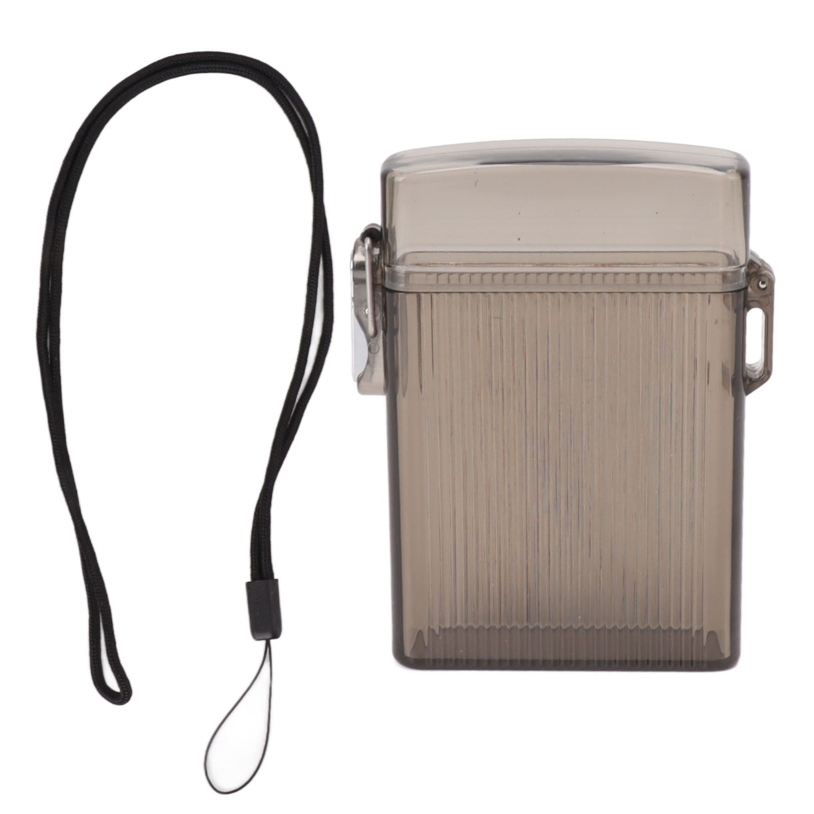 Cigarette Case Waterproof Plastic Cigar Holder Box Large Capacity for Carrying Storage Black - Image 1