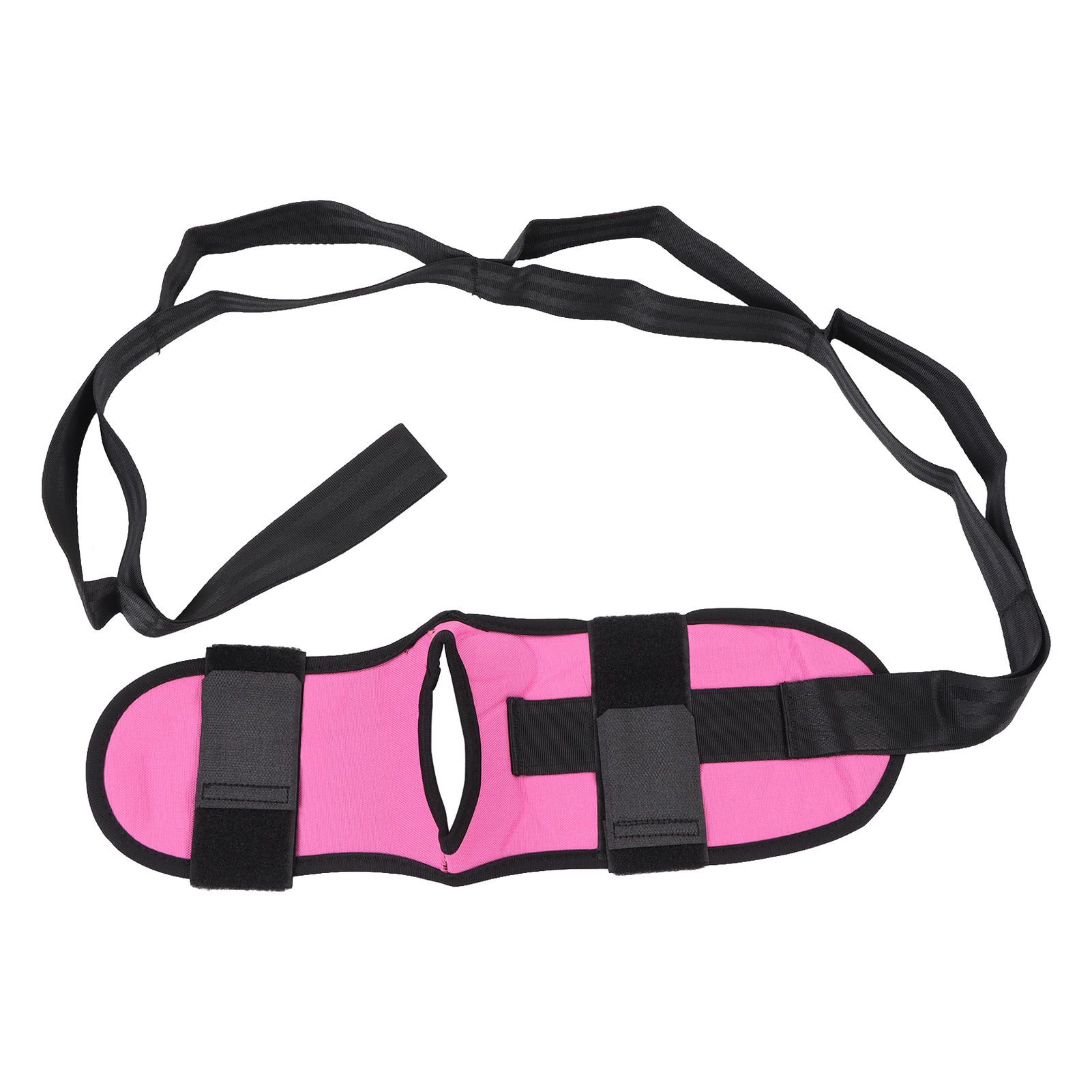 Leg Stretching Strap Muscle Relaxing High Elasticity Improve Flexibility Rehabilitation Foot Stretch Strap Rose Red - Image 1
