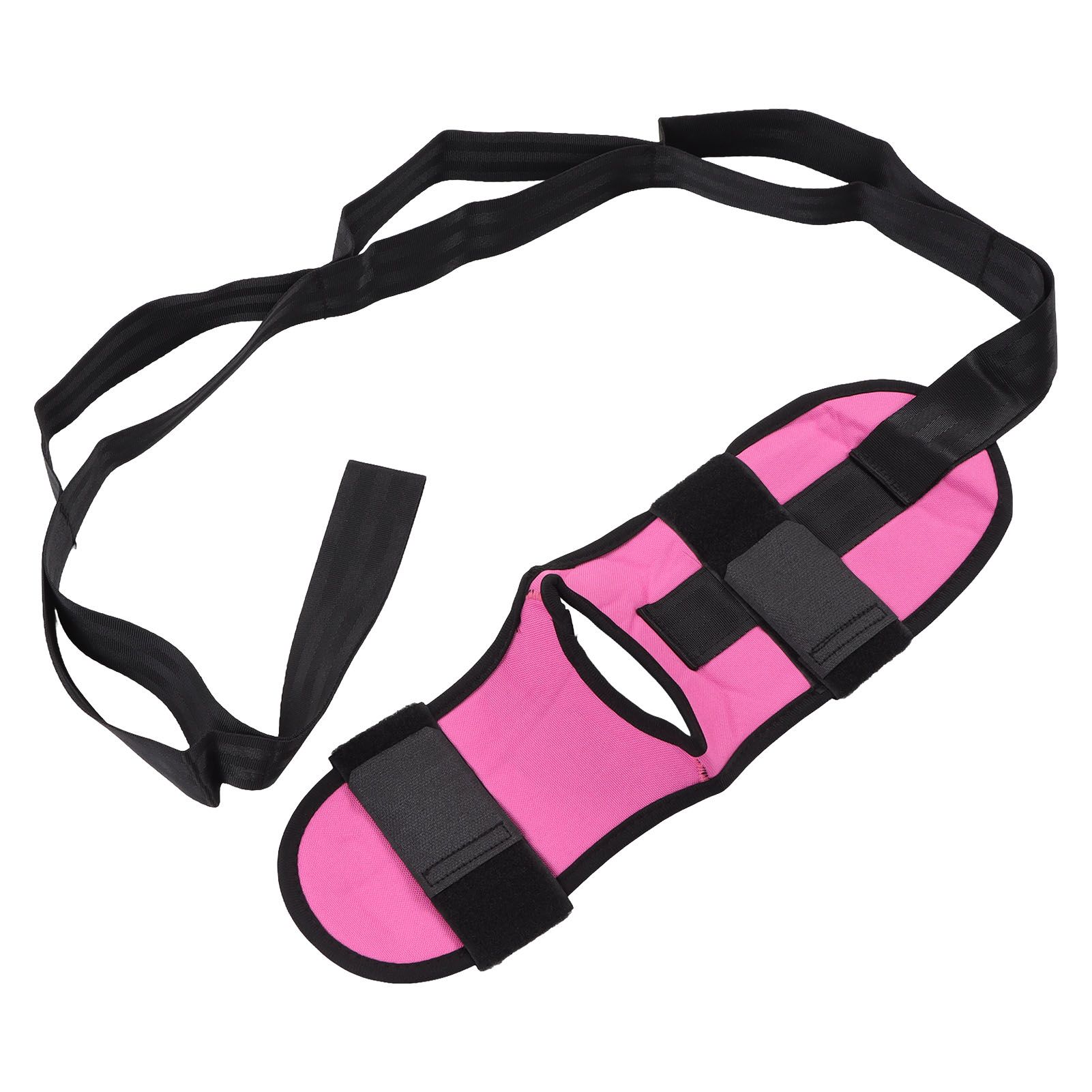 Leg Stretching Strap Muscle Relaxing High Elasticity Improve Flexibility Rehabilitation Foot Stretch Strap Rose Red - Image 3