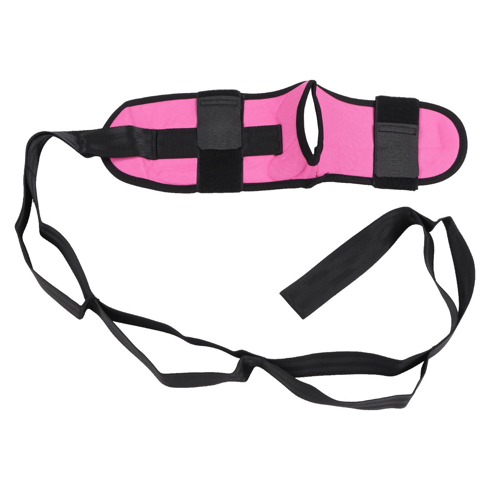 Leg Stretching Strap Muscle Relaxing High Elasticity Improve Flexibility Rehabilitation Foot Stretch Strap Rose Red - Image 5
