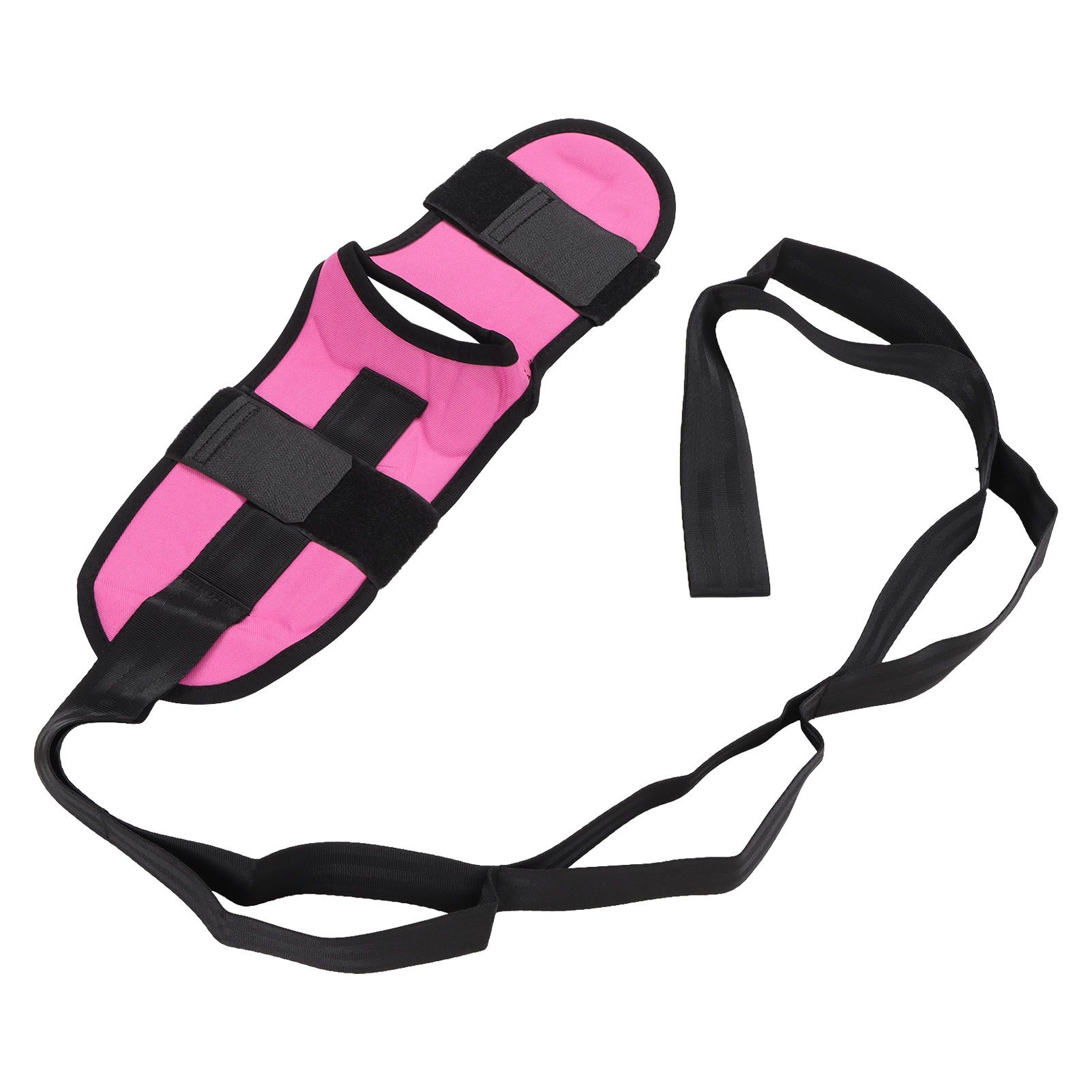 Leg Stretching Strap Muscle Relaxing High Elasticity Improve Flexibility Rehabilitation Foot Stretch Strap Rose Red - Image 6