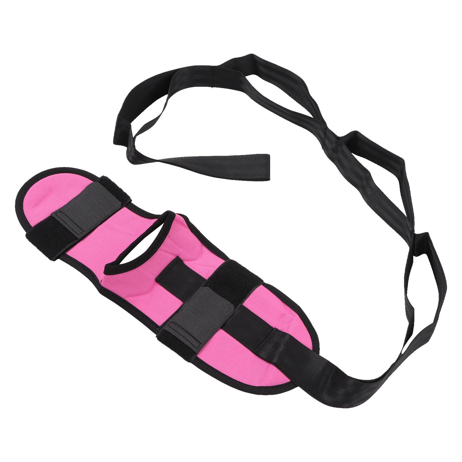 Leg Stretching Strap Muscle Relaxing High Elasticity Improve Flexibility Rehabilitation Foot Stretch Strap Rose Red - Image 8