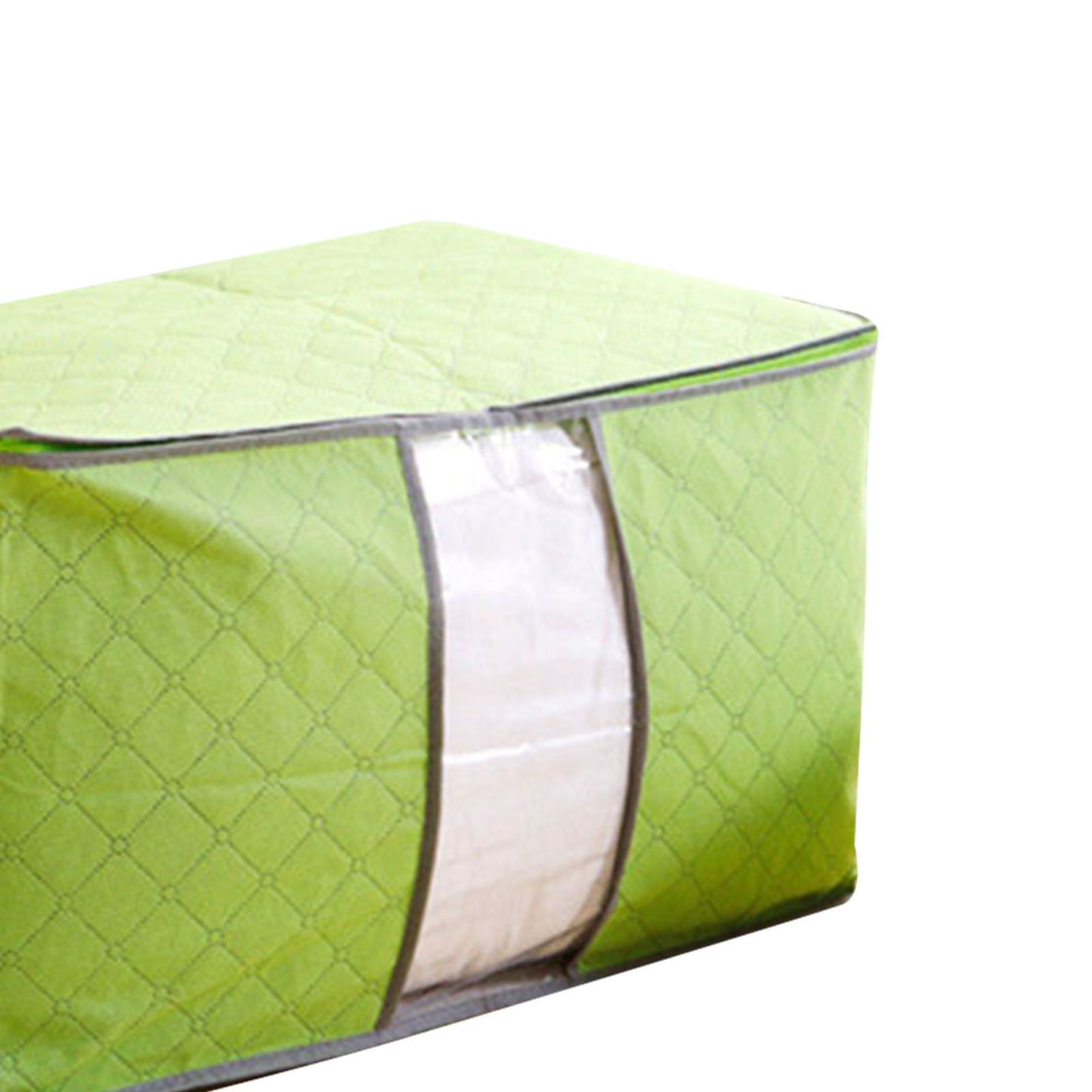 5Pcs Clothing Folding Storage Bag Dustproof Quilt Organizer Non Woven Fabric Large Size Green - Image 8