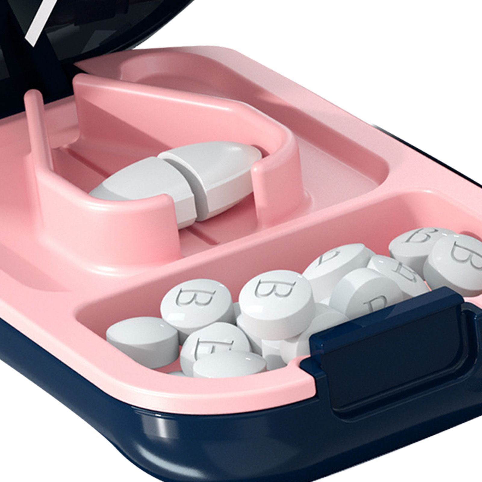 Portable Tablet Cutter Box Medicine Cutting Dispenser Household Medicines Supplement Case - Image 7