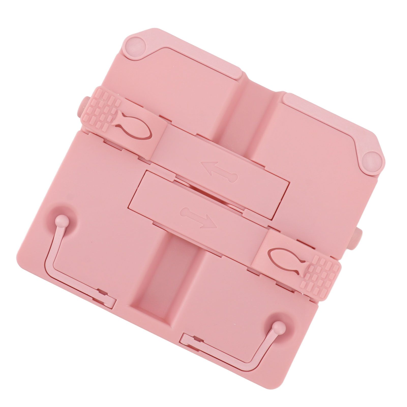 Reading Rack Foldable Portable Round Edges ABS Scratch Resistant Book Stand Holder for School Library Pink - Image 6
