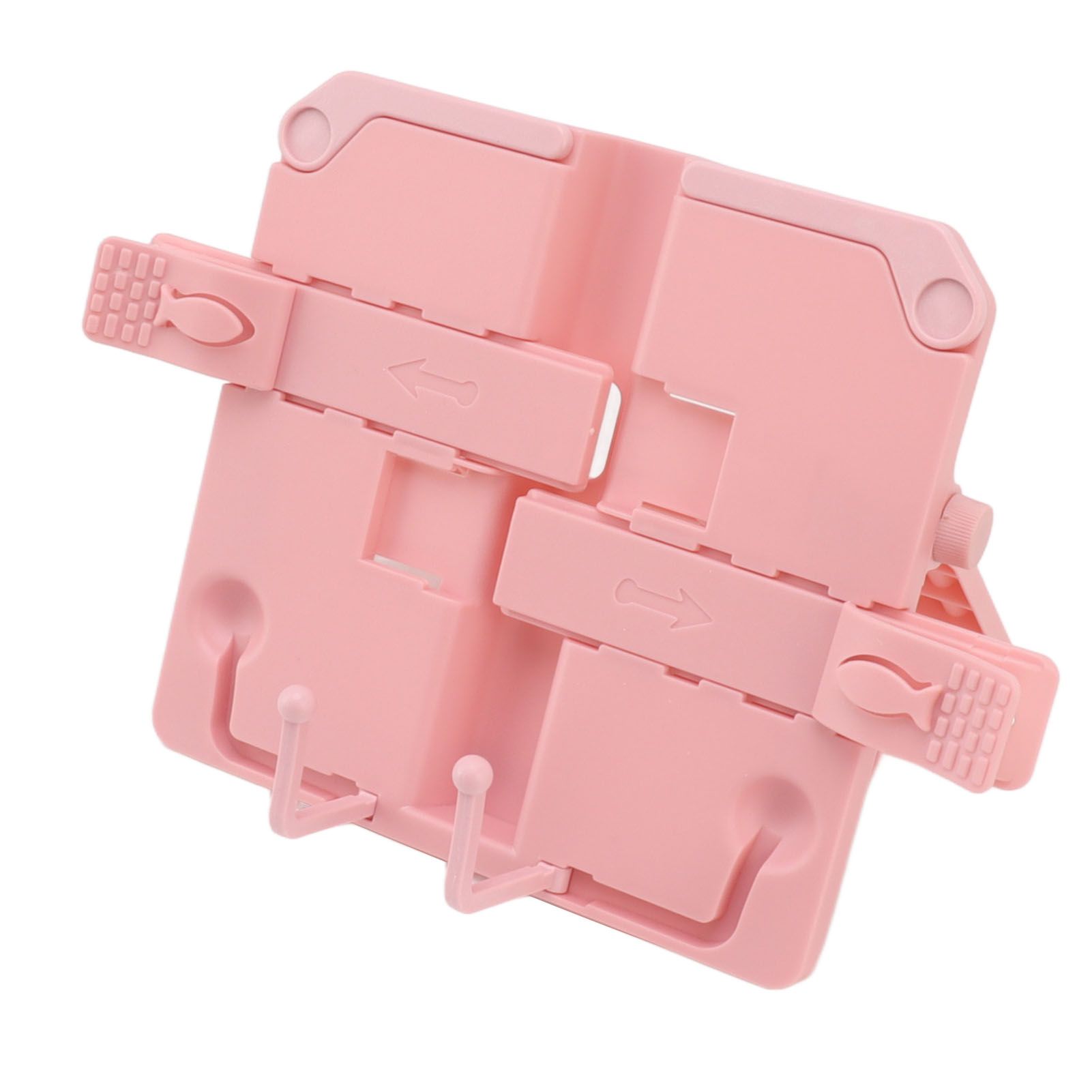 Reading Rack Foldable Portable Round Edges ABS Scratch Resistant Book Stand Holder for School Library Pink - Image 8
