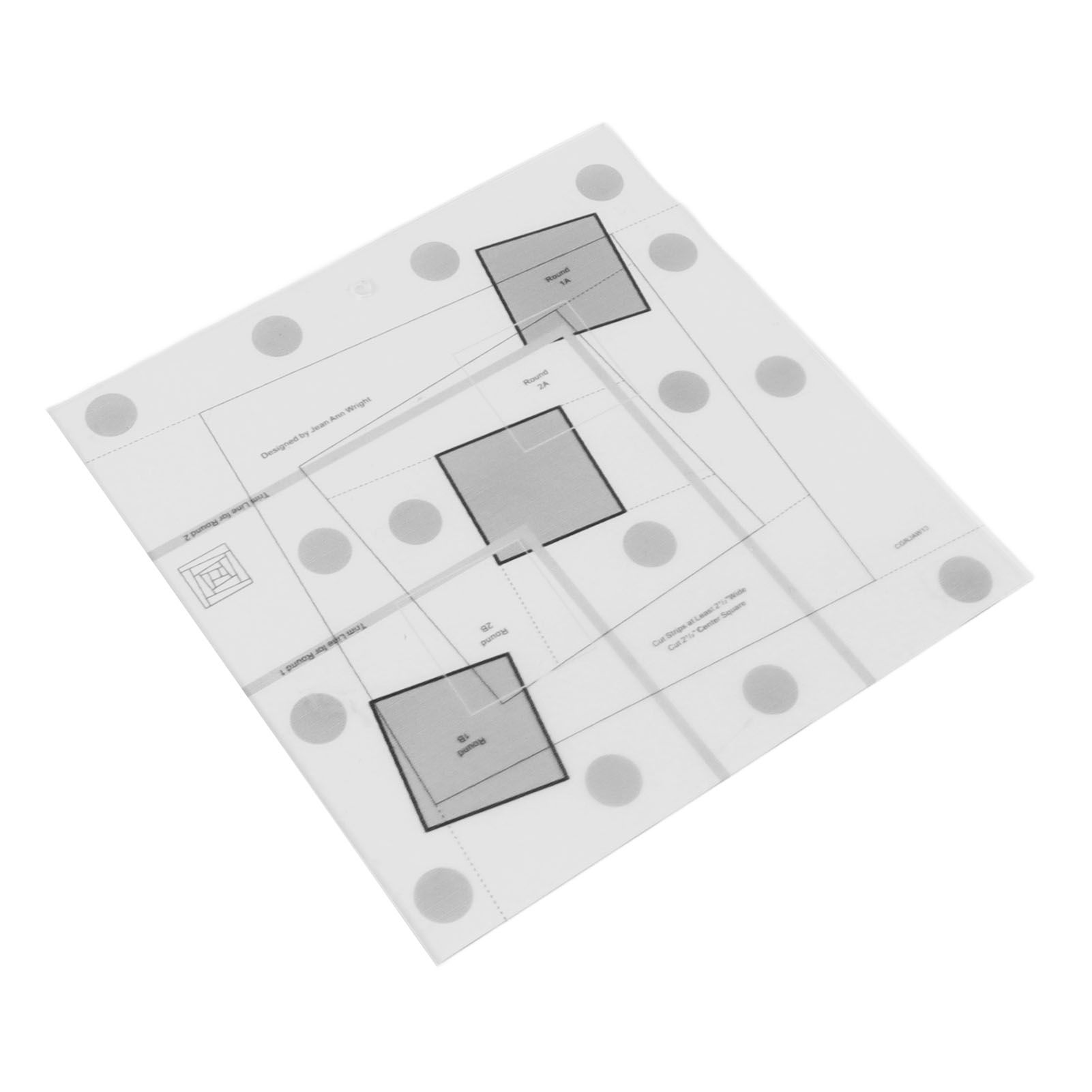 Log Cabin Quilt Ruler Transparent Acrylic Quilting Ruler Log Cabin Trim Tool - Image 7