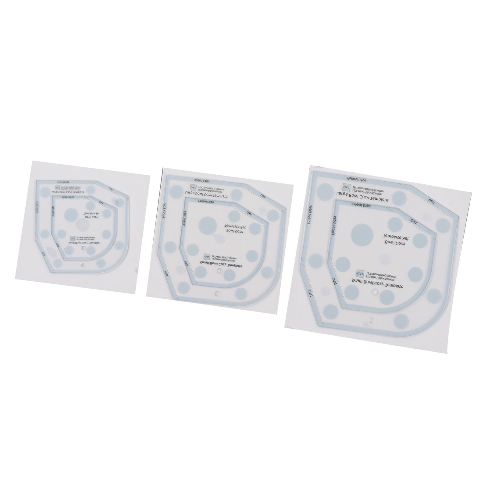 6in 8in 10in 3 Sizes Bowl Cozy Template Acrylic Bowl Cozy Pattern Template Cutting Ruler Set - Image 6