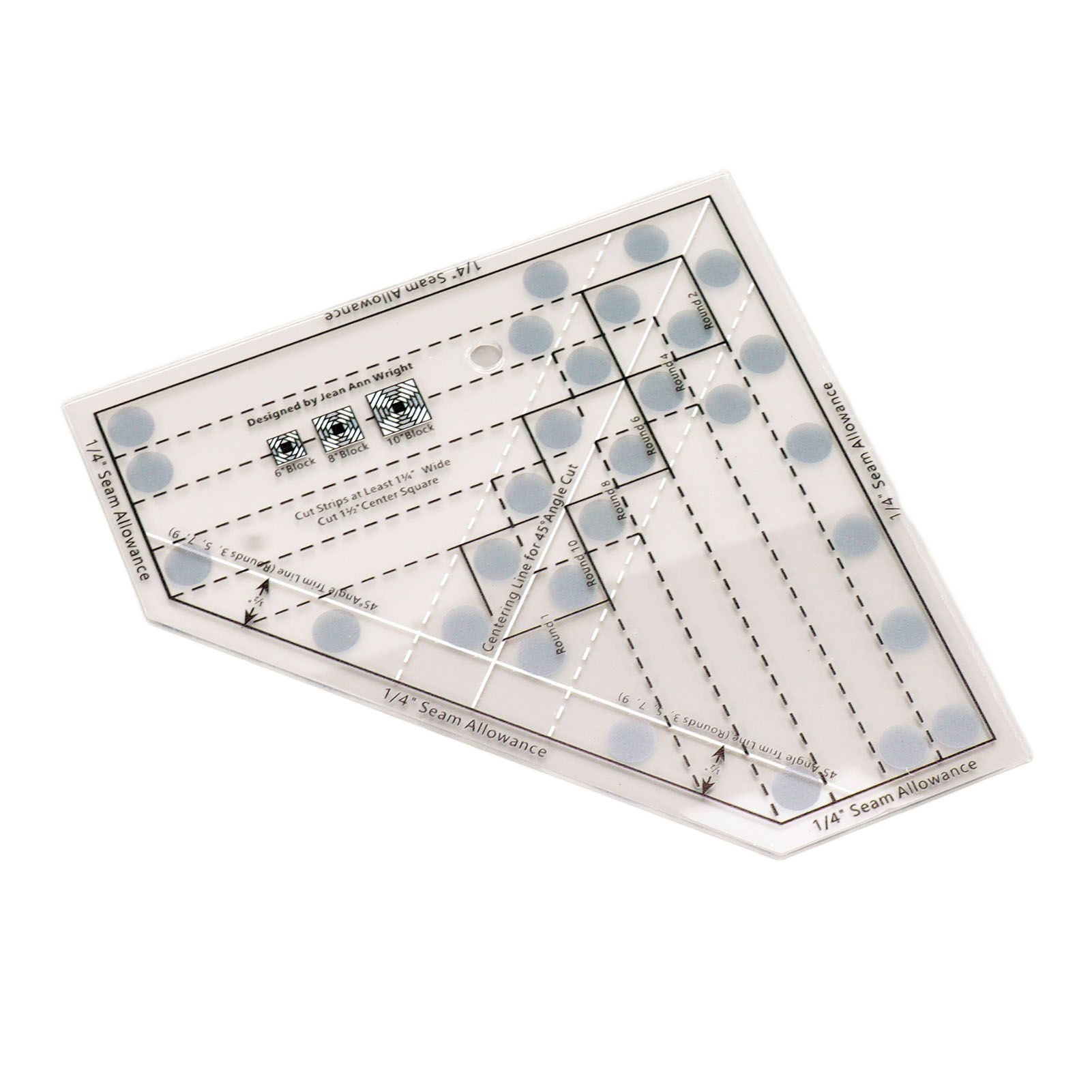 Mini Quilt Ruler Transparent Acrylic Precise Scale DIY Trim Tool Quilting Ruler for 6 8 10 Inch Finished Blocks - Image 4
