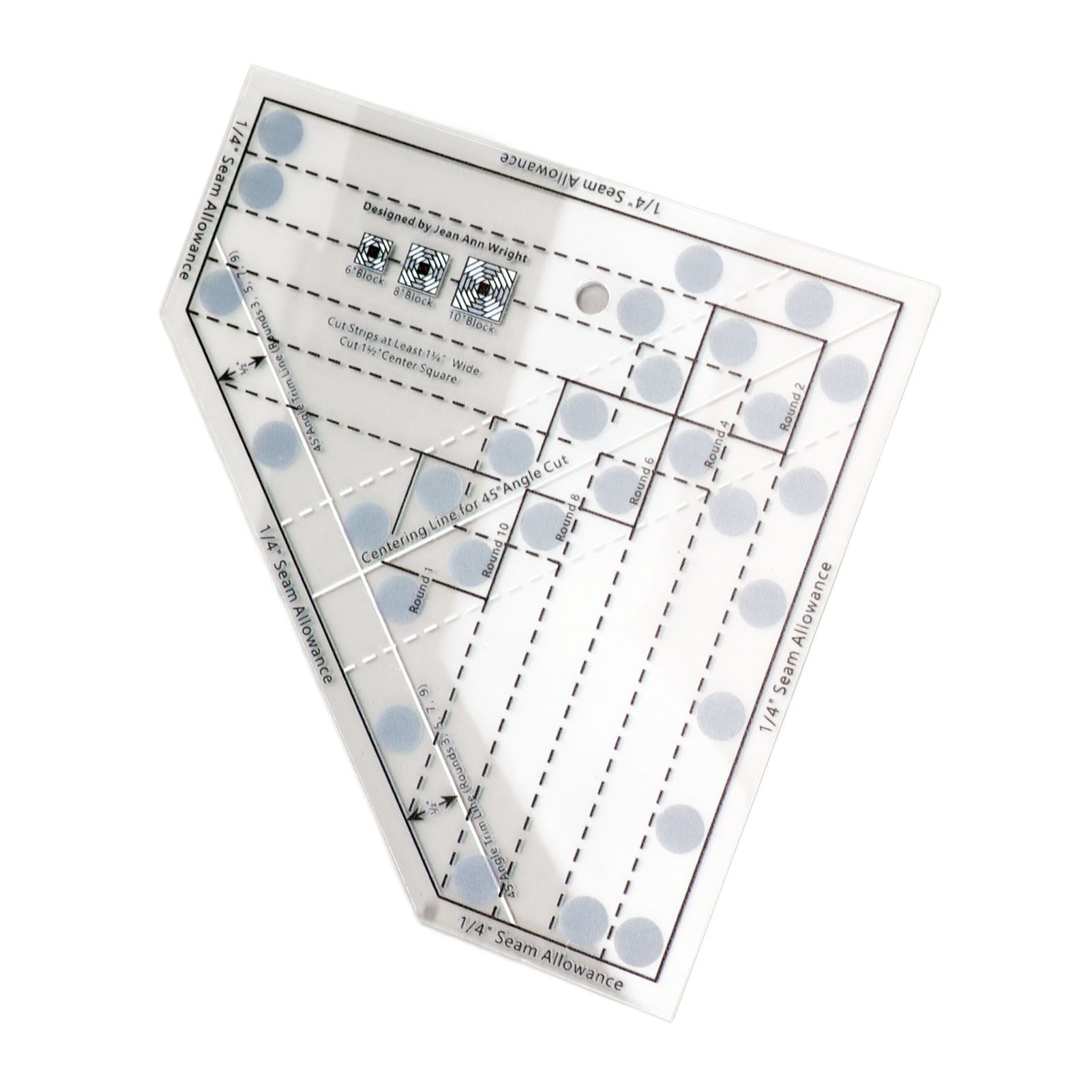 Mini Quilt Ruler Transparent Acrylic Precise Scale DIY Trim Tool Quilting Ruler for 6 8 10 Inch Finished Blocks - Image 5