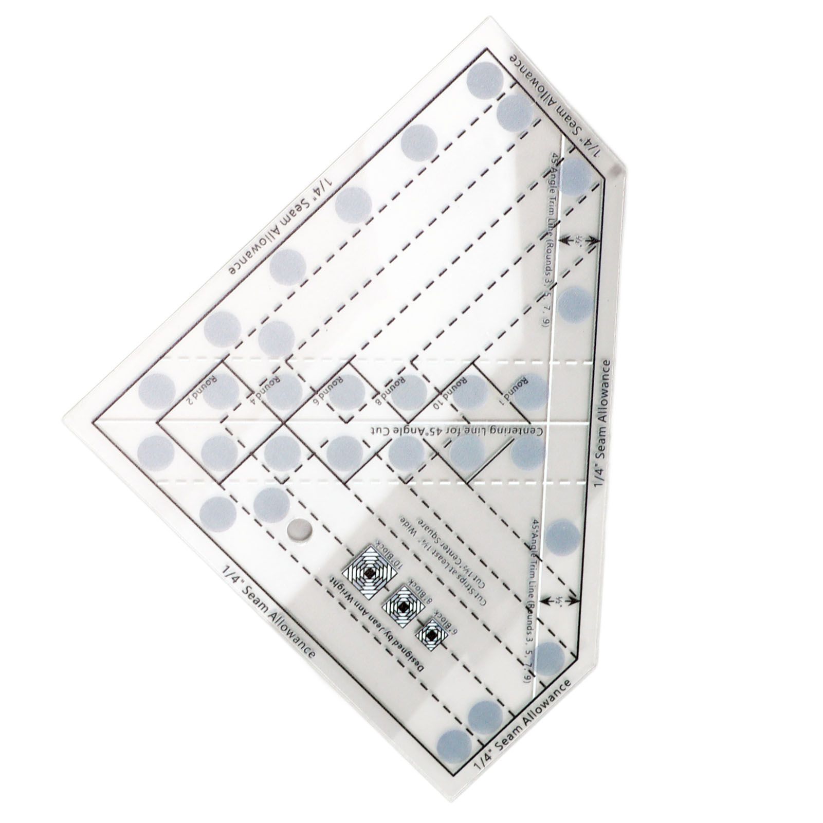 Mini Quilt Ruler Transparent Acrylic Precise Scale DIY Trim Tool Quilting Ruler for 6 8 10 Inch Finished Blocks - Image 6