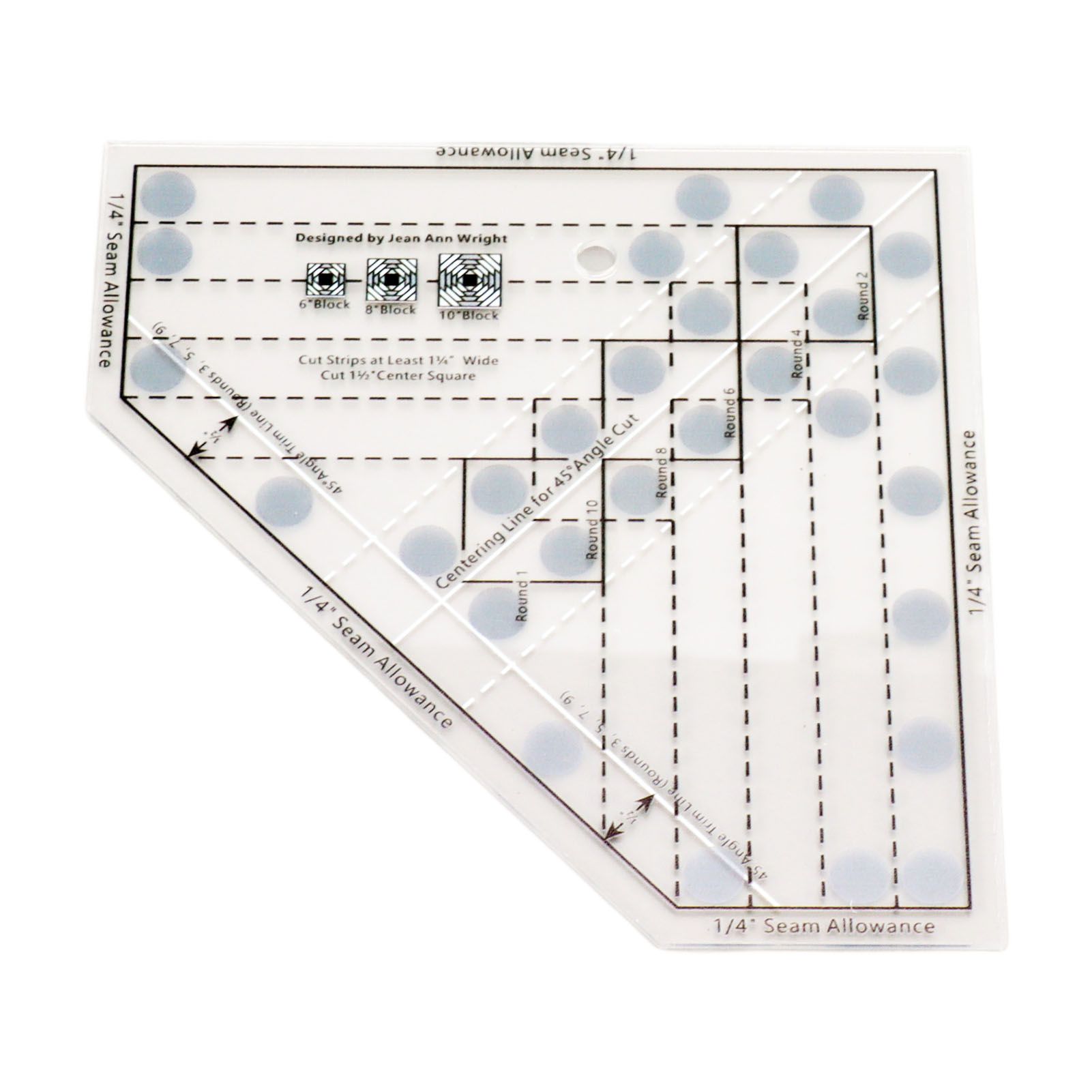 Mini Quilt Ruler Transparent Acrylic Precise Scale DIY Trim Tool Quilting Ruler for 6 8 10 Inch Finished Blocks - Image 7