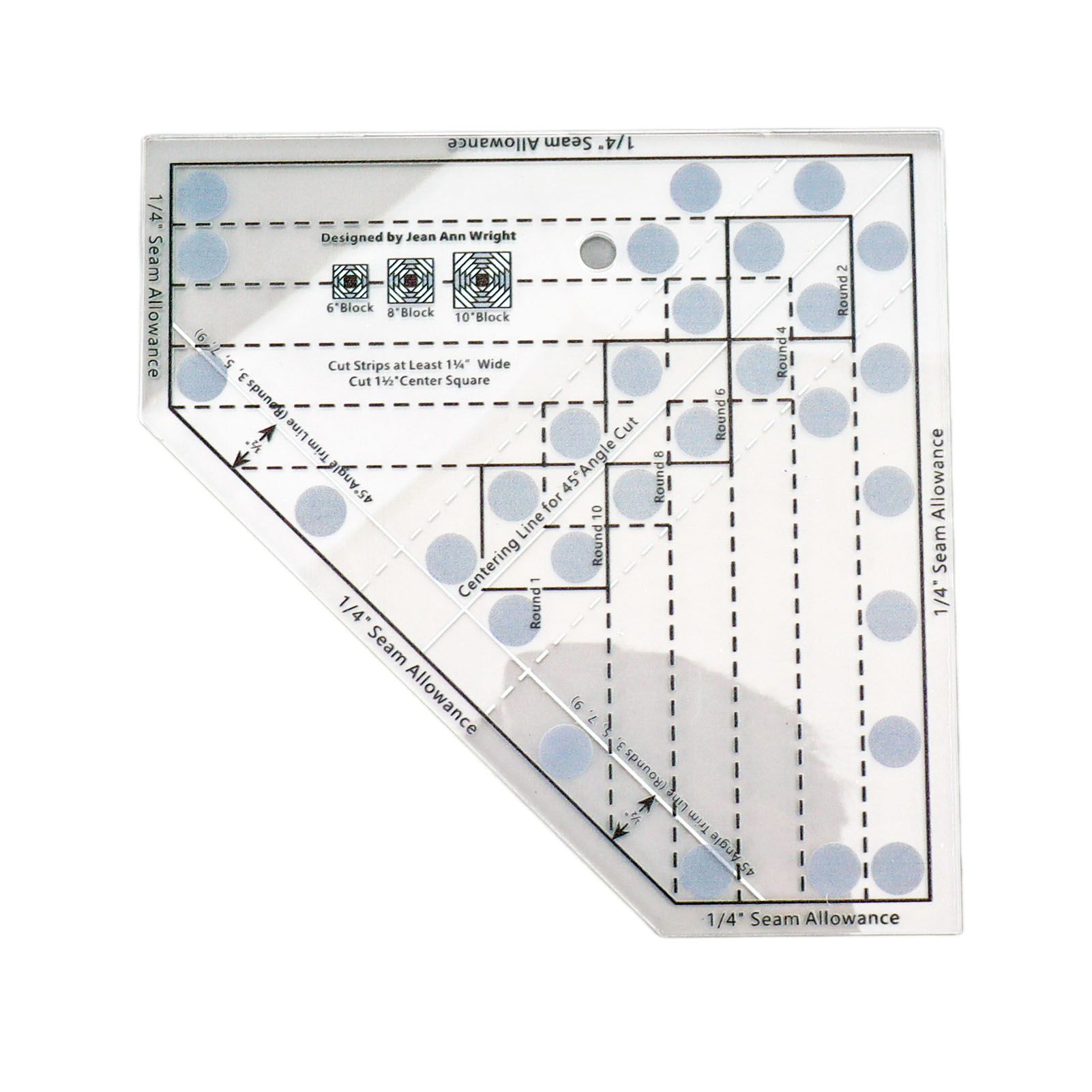 Mini Quilt Ruler Transparent Acrylic Precise Scale DIY Trim Tool Quilting Ruler for 6 8 10 Inch Finished Blocks - Image 8