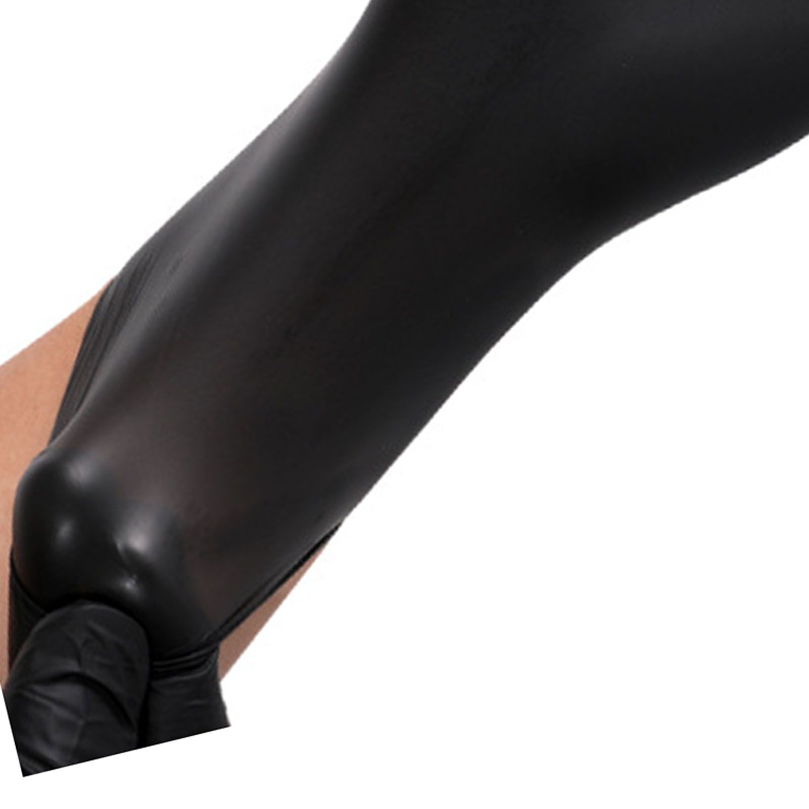 100PCS Food Gloves PVC High Elastic Protective Gloves for Cleaning Catering Black L - Image 7