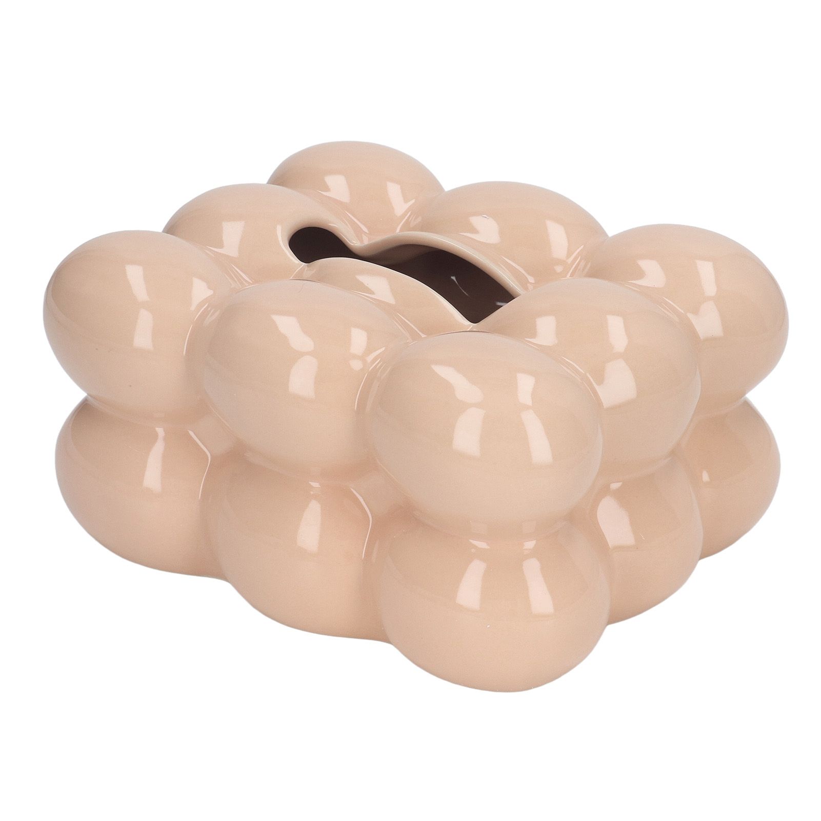 Electroplated Ceramic Tissue Box Case Holder Decorative Elegant Facial Tissue Napkin Dispenser Box Coffee Color - Image 4