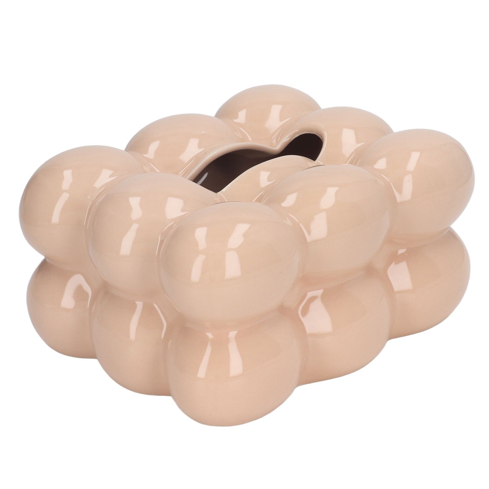 Electroplated Ceramic Tissue Box Case Holder Decorative Elegant Facial Tissue Napkin Dispenser Box Coffee Color - Image 8