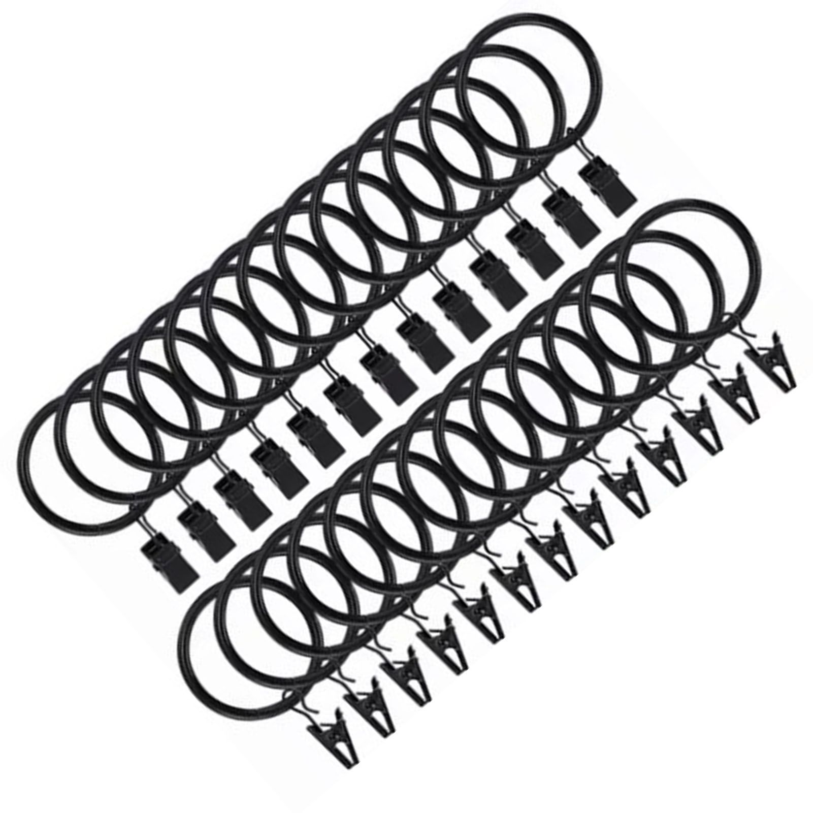 40 Pcs 38mm Clip On Curtain Rings Heavy Duty Strong Hanging Drapery Drapes Clip for Hotels Restaurants Bars - Image 4