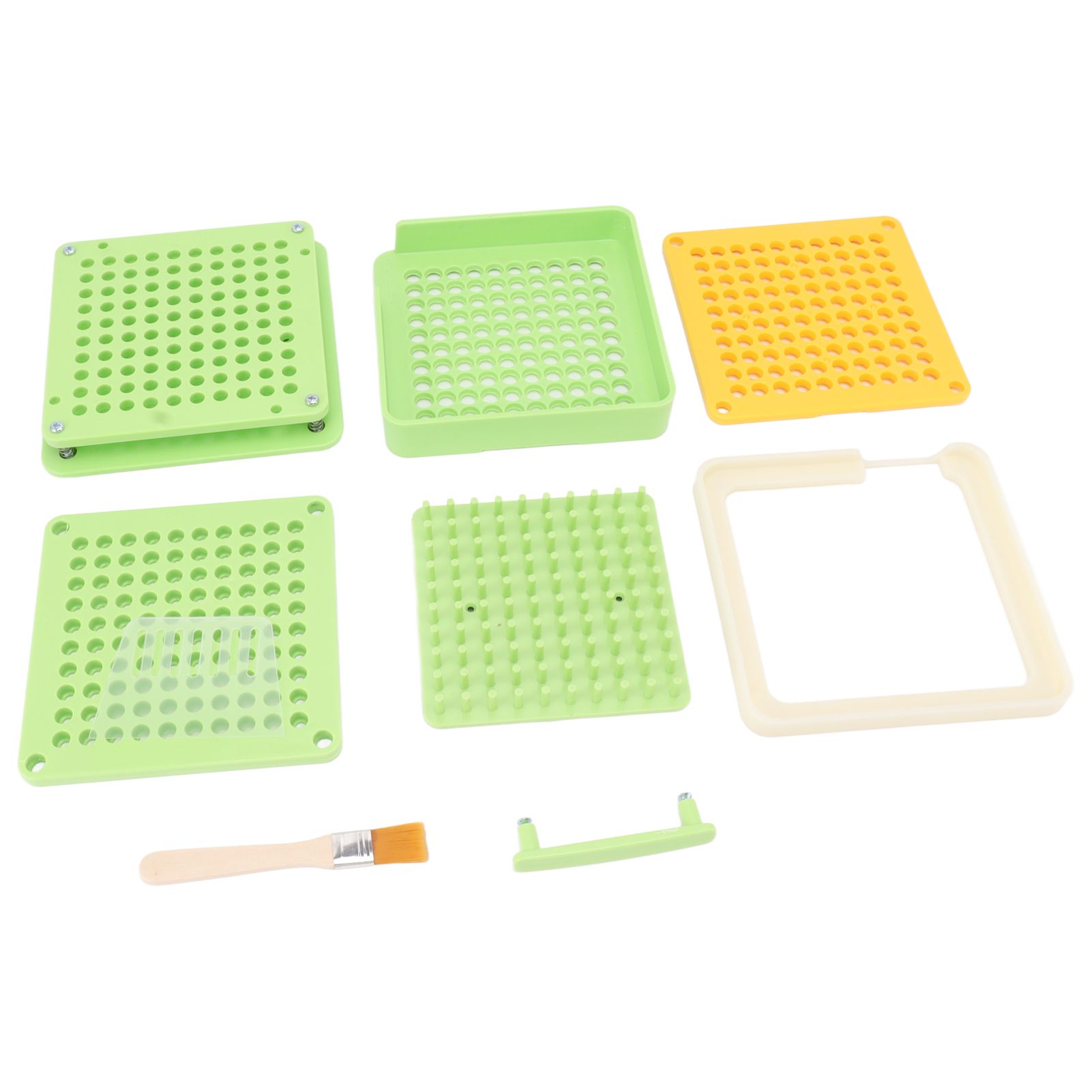 Medicine Capsule Filling Tray 100 Hole Capsule Filling Machine Capsule Filling Tool Manual Capsule Filler Light Green - Image 2
