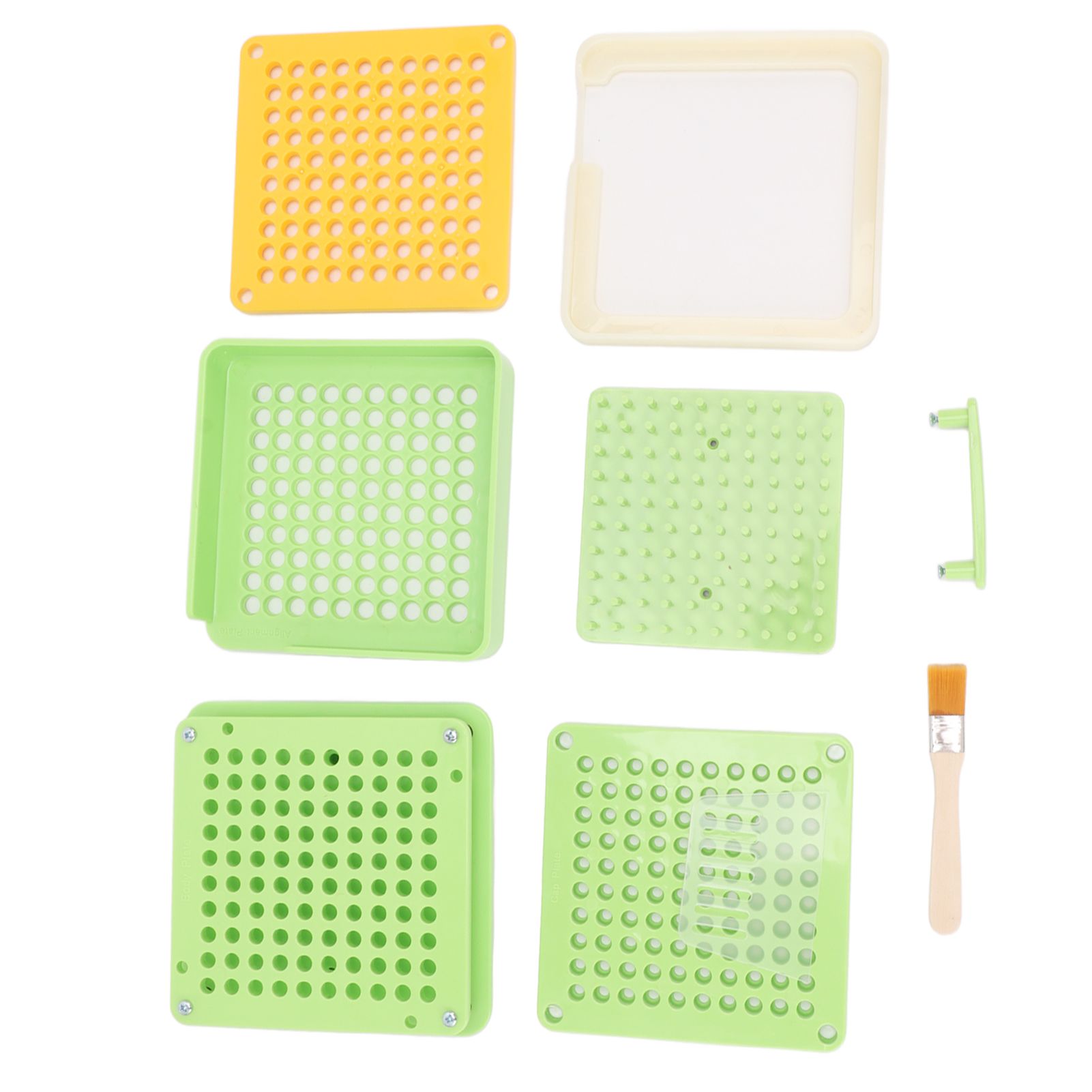 Medicine Capsule Filling Tray 100 Hole Capsule Filling Machine Capsule Filling Tool Manual Capsule Filler Light Green - Image 3