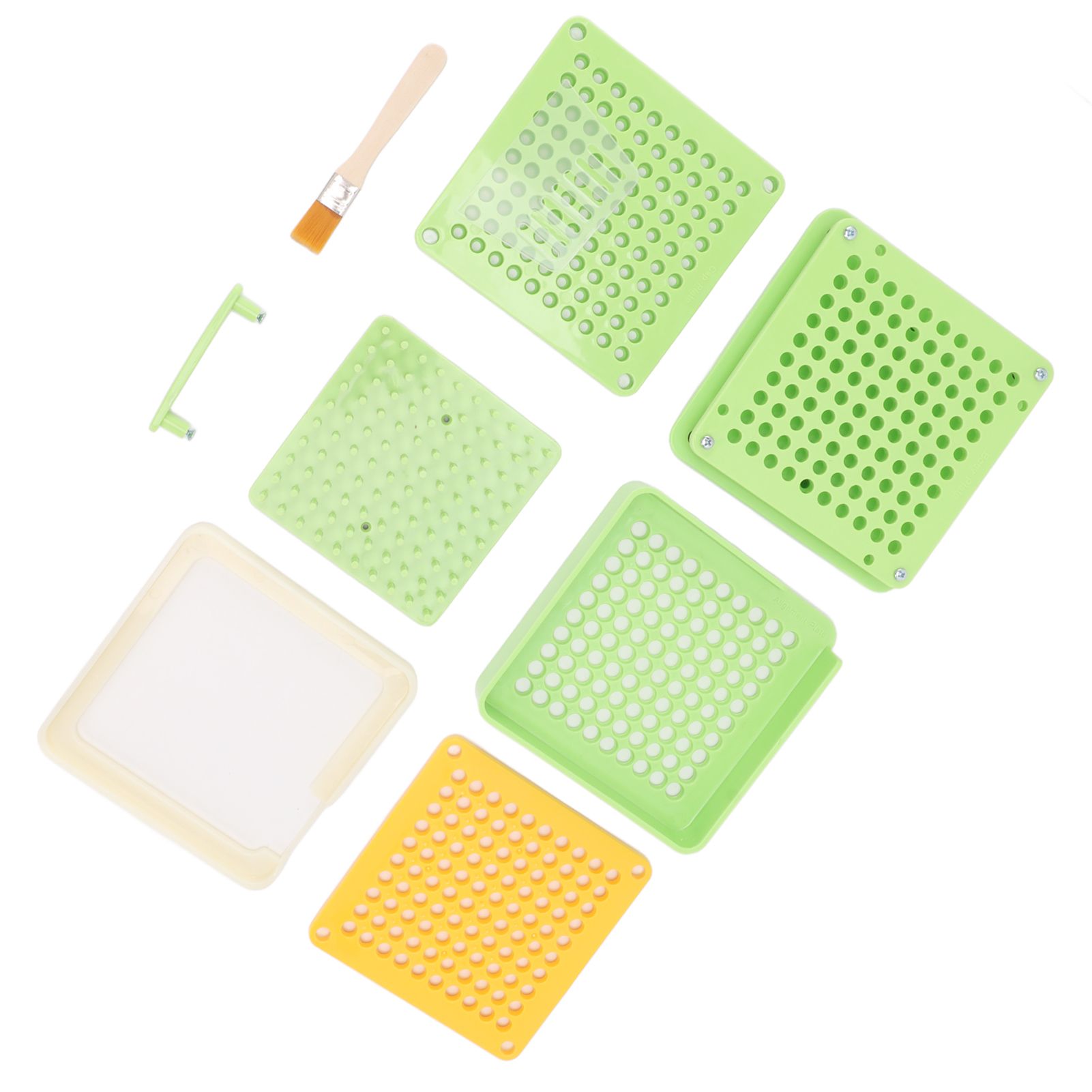 Medicine Capsule Filling Tray 100 Hole Capsule Filling Machine Capsule Filling Tool Manual Capsule Filler Light Green - Image 4