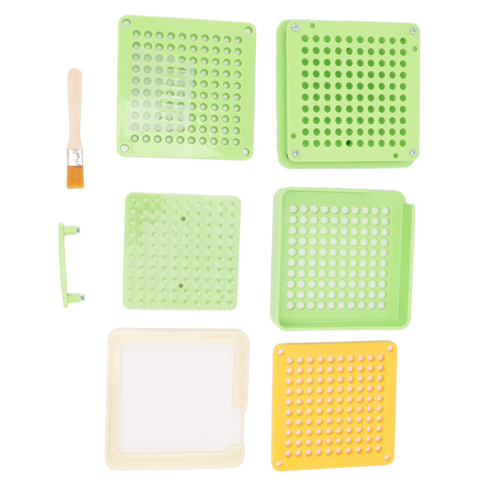 Medicine Capsule Filling Tray 100 Hole Capsule Filling Machine Capsule Filling Tool Manual Capsule Filler Light Green - Image 5