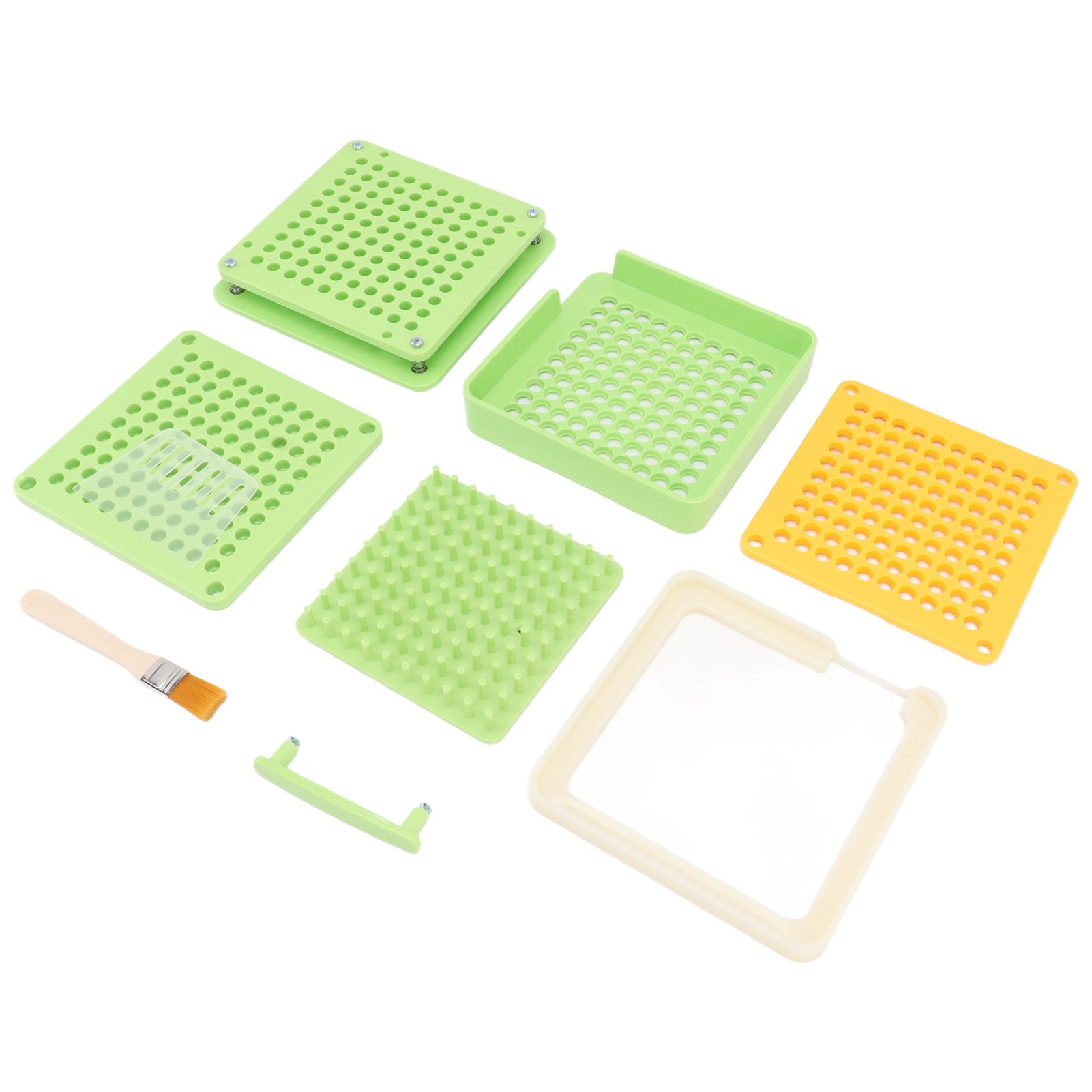 Medicine Capsule Filling Tray 100 Hole Capsule Filling Machine Capsule Filling Tool Manual Capsule Filler Light Green - Image 7