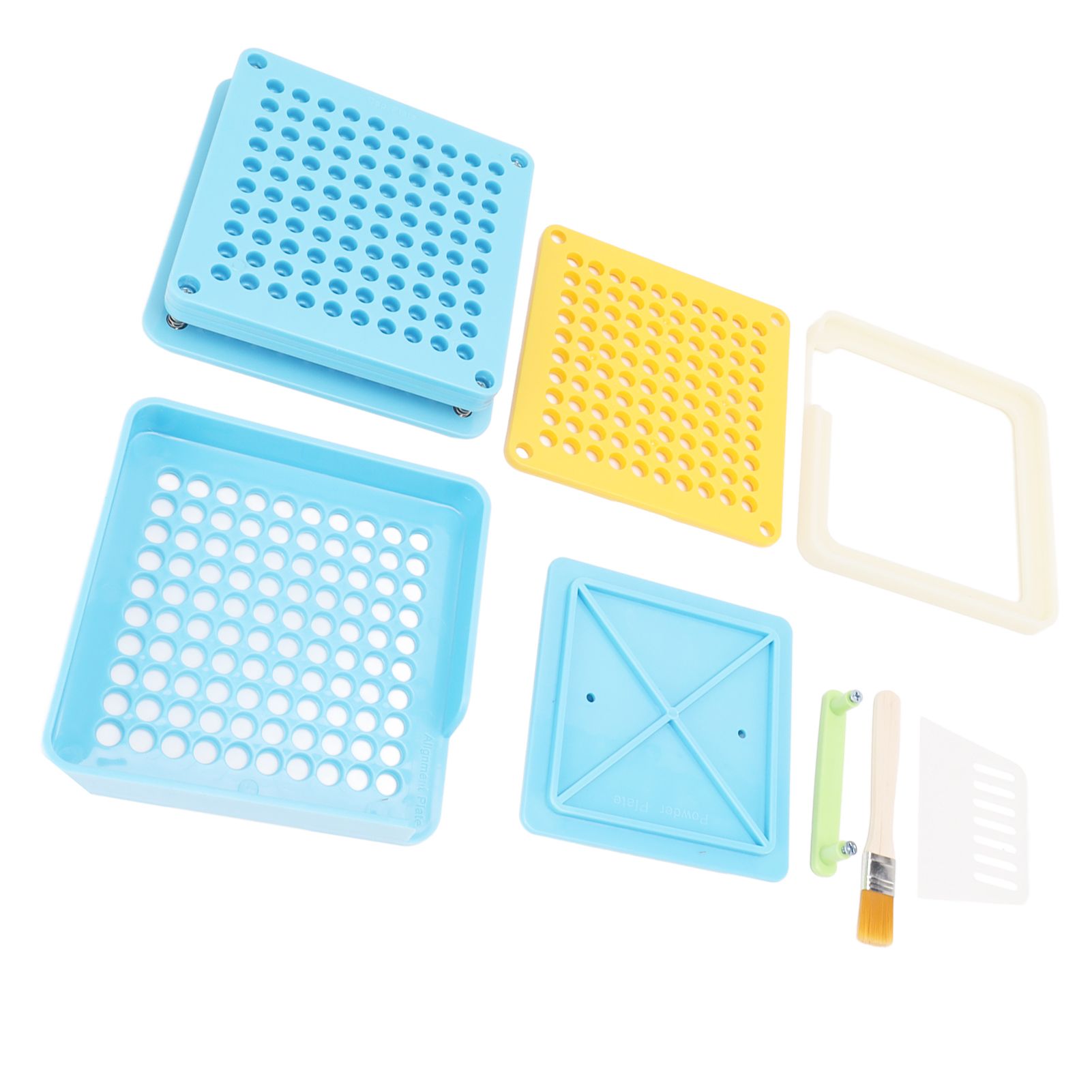 Medicine Capsule Filling Tray 100 Hole Capsule Filling Machine Capsule Filling Tool Manual Capsule Filler Blue - Image 2