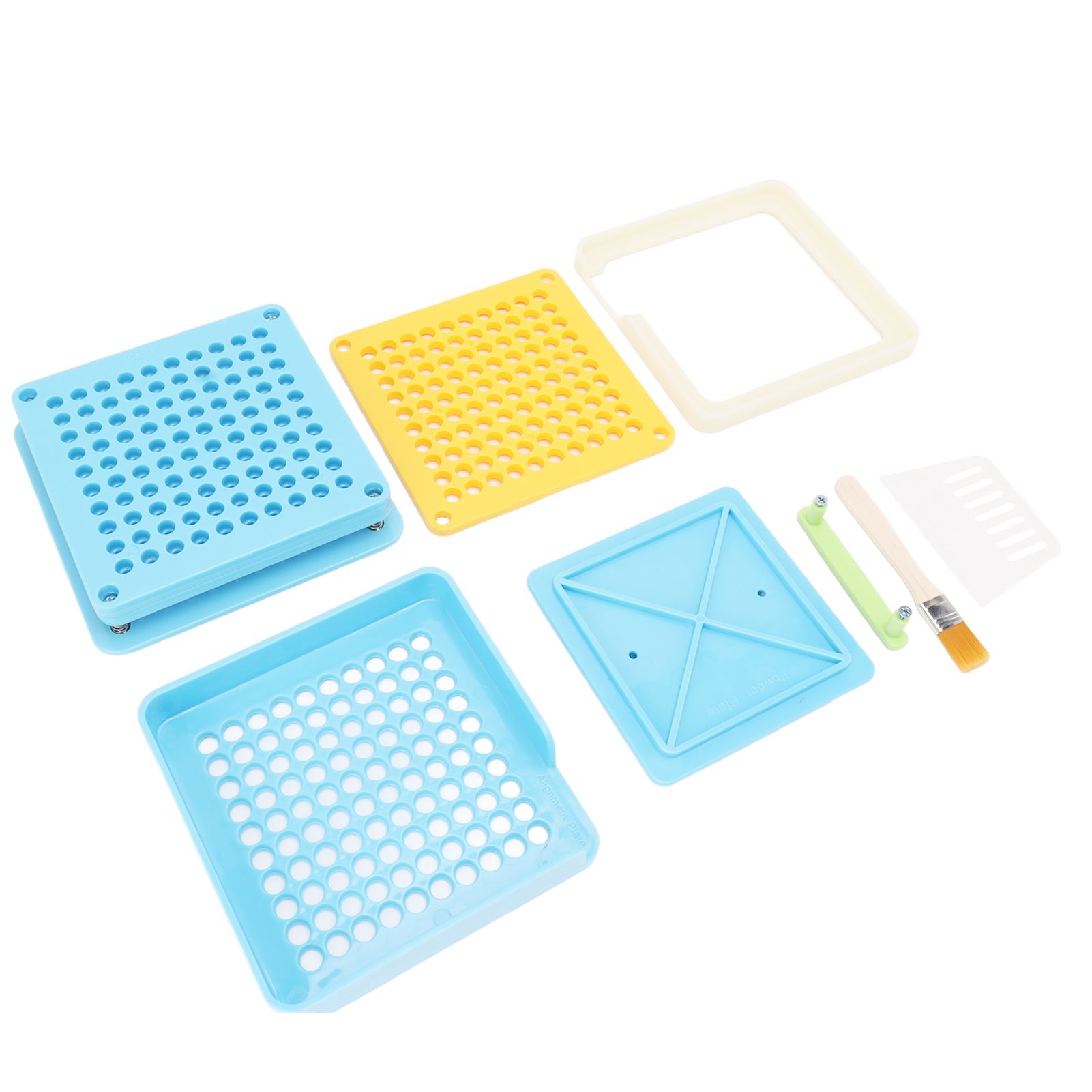 Medicine Capsule Filling Tray 100 Hole Capsule Filling Machine Capsule Filling Tool Manual Capsule Filler Blue - Image 3