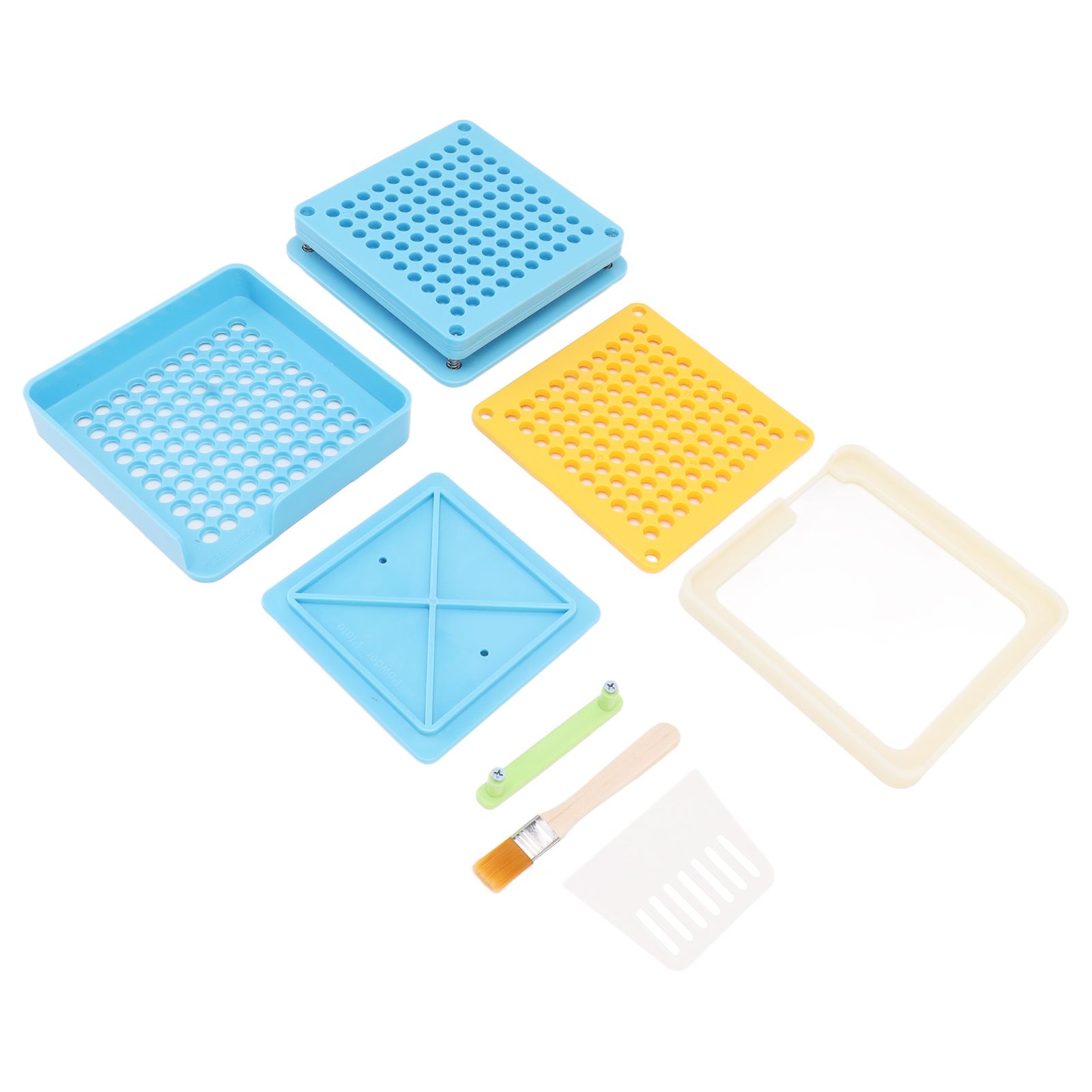 Medicine Capsule Filling Tray 100 Hole Capsule Filling Machine Capsule Filling Tool Manual Capsule Filler Blue - Image 4