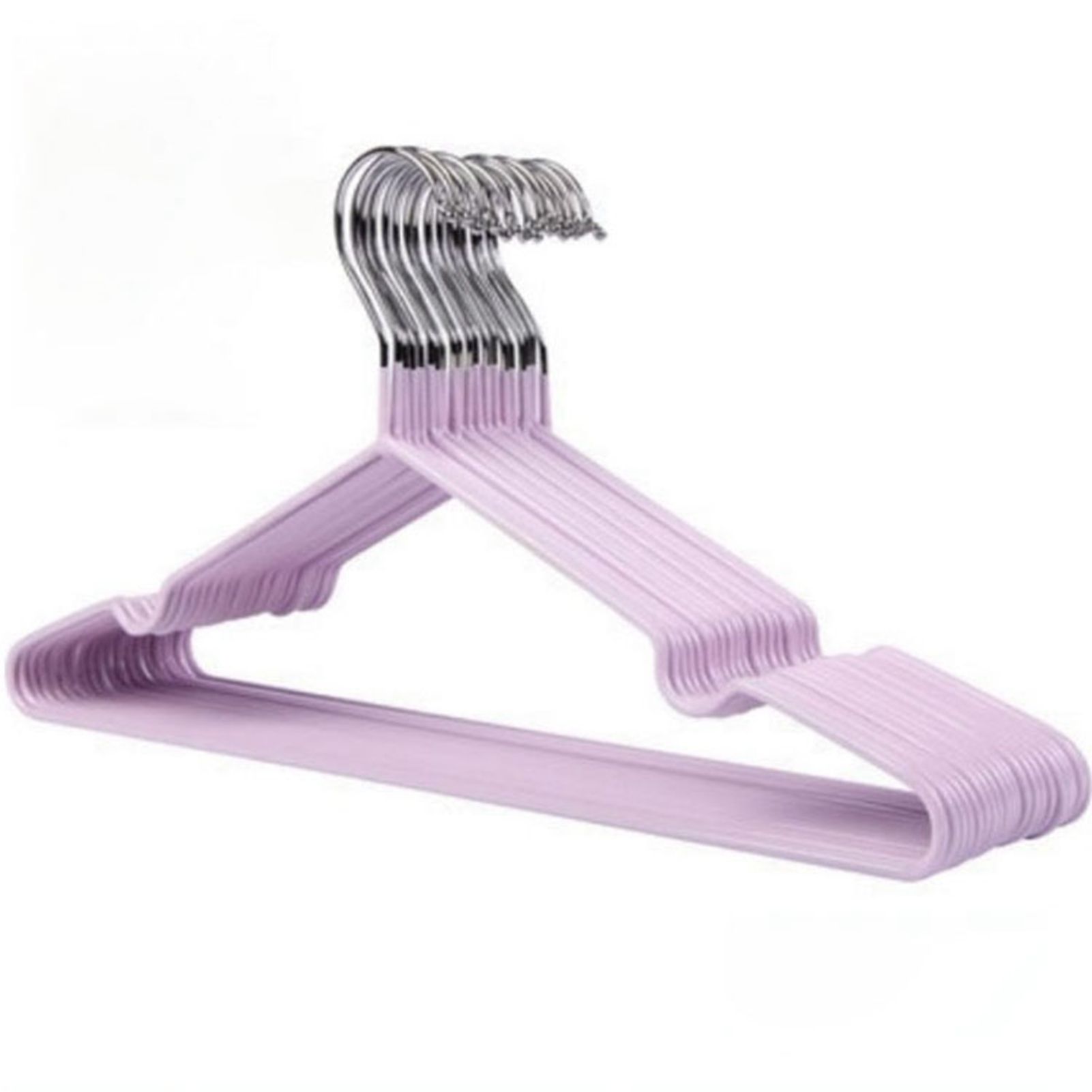 Clothes Hangers Prevent Slip Space Saving Heavy Duty Dry Wet Thick Clothes Hangers for Home Dormitory Purple - Image 2