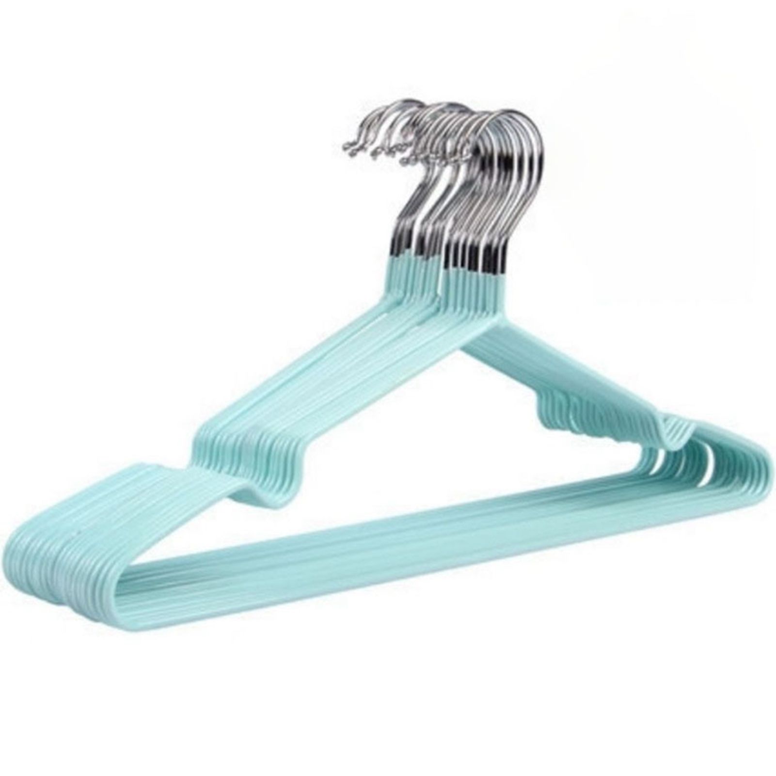Clothes Hangers Prevent Slip Space Saving Heavy Duty Dry Wet Thick Clothes Hangers for Home Dormitory Green - Image 1
