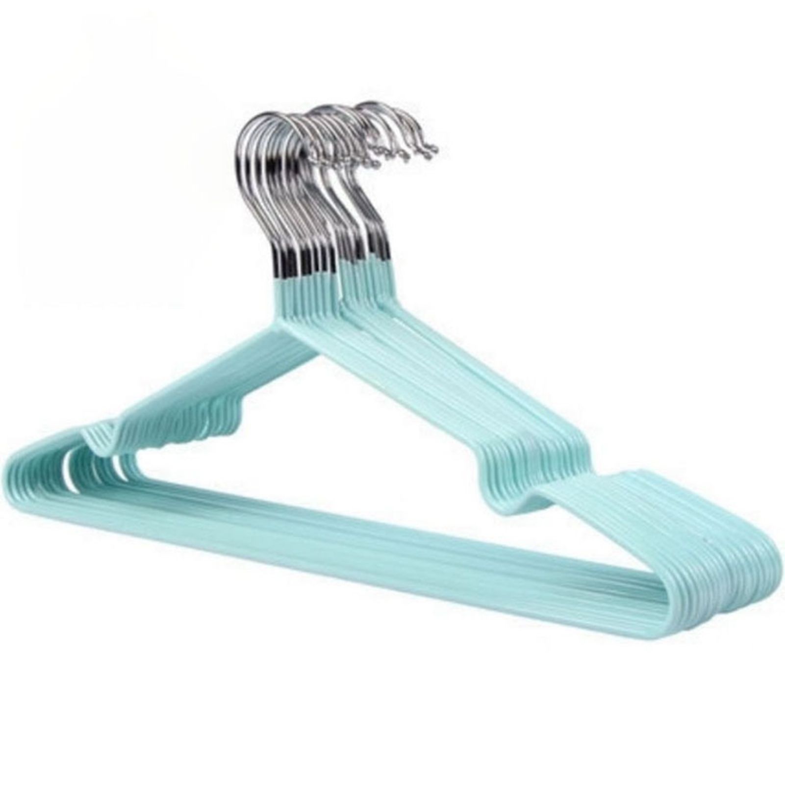 Clothes Hangers Prevent Slip Space Saving Heavy Duty Dry Wet Thick Clothes Hangers for Home Dormitory Green - Image 2