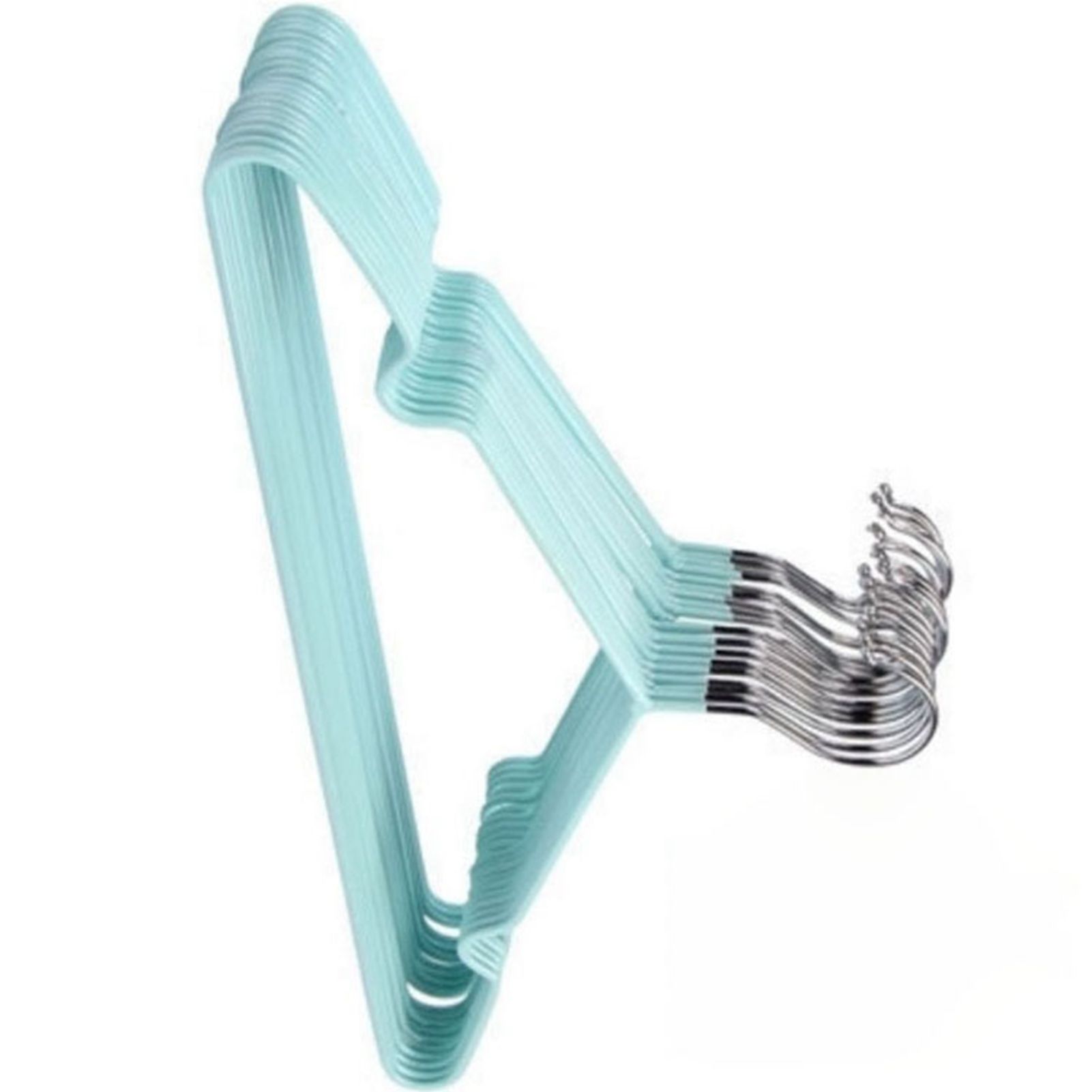 Clothes Hangers Prevent Slip Space Saving Heavy Duty Dry Wet Thick Clothes Hangers for Home Dormitory Green - Image 3