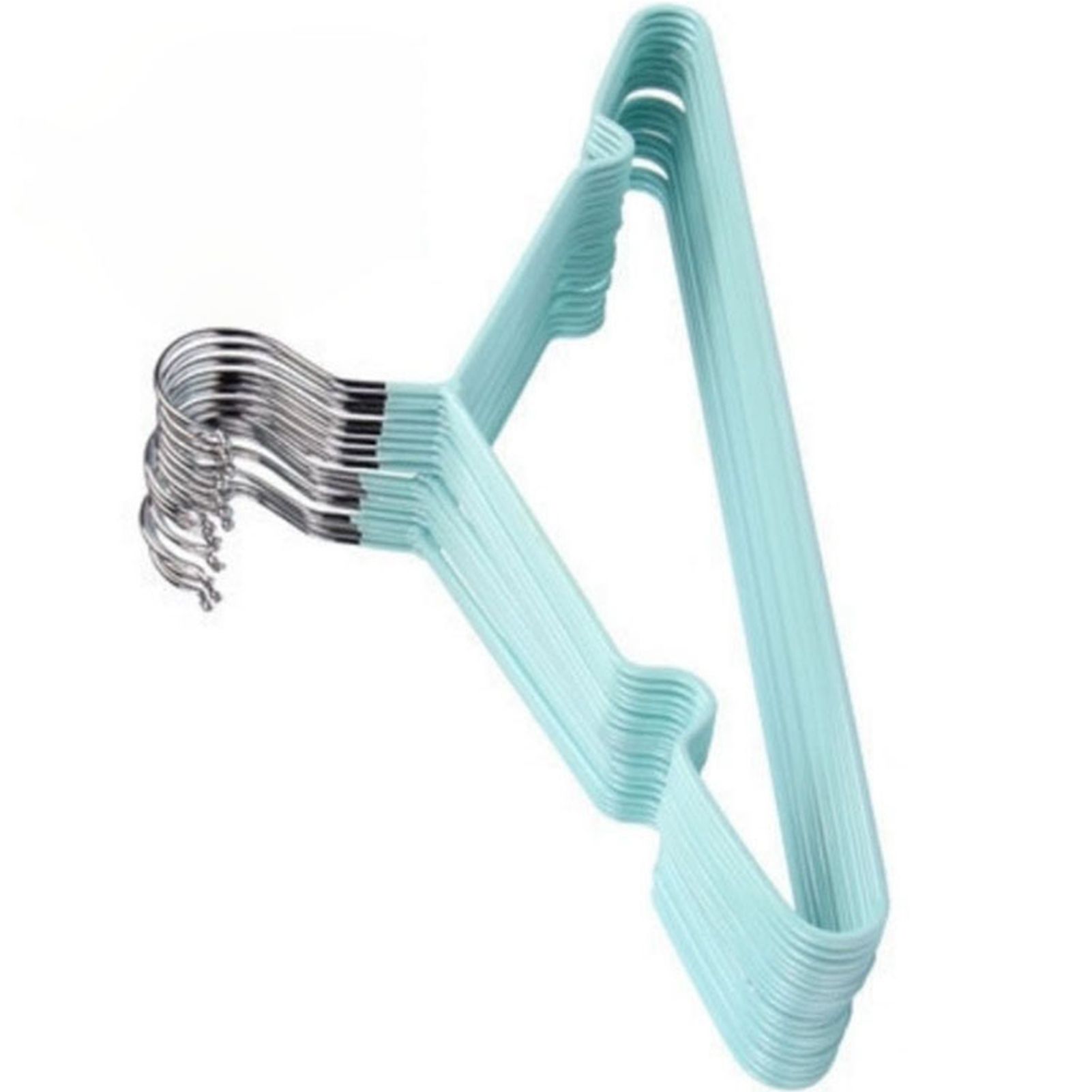 Clothes Hangers Prevent Slip Space Saving Heavy Duty Dry Wet Thick Clothes Hangers for Home Dormitory Green - Image 4