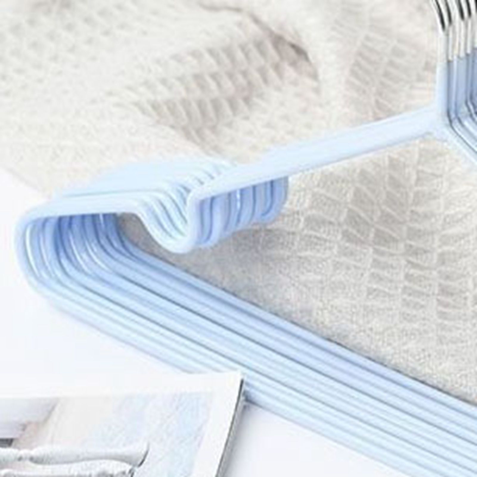 Clothes Hangers Prevent Slip Space Saving Heavy Duty Dry Wet Thick Clothes Hangers for Home Dormitory Blue - Image 7