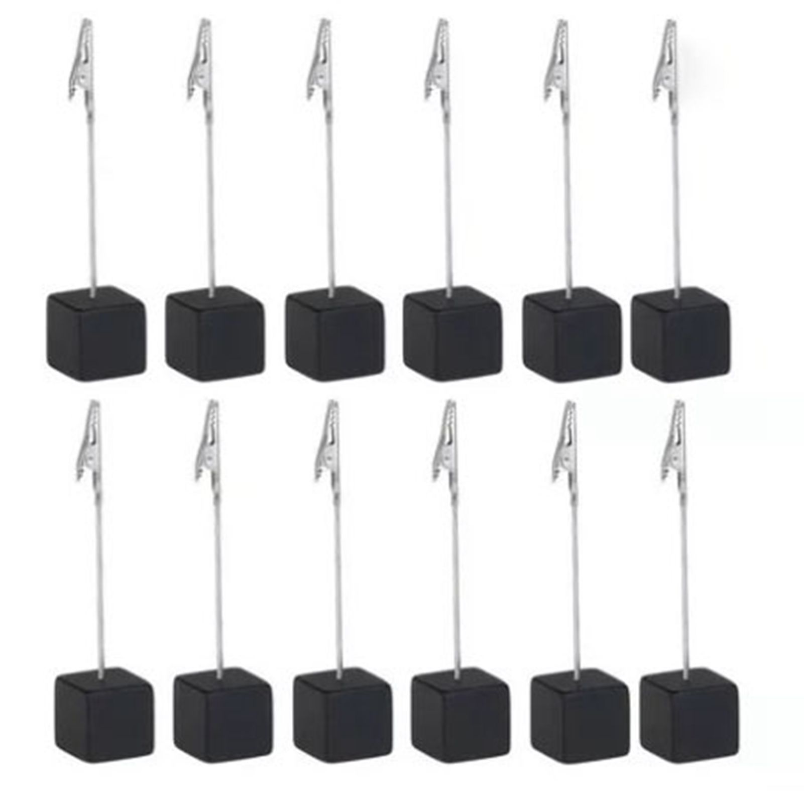 Note Holder Photo Clip Stand Memo Display Clamp Stable Cube Base for Home Weddings Offices Parties - Image 1