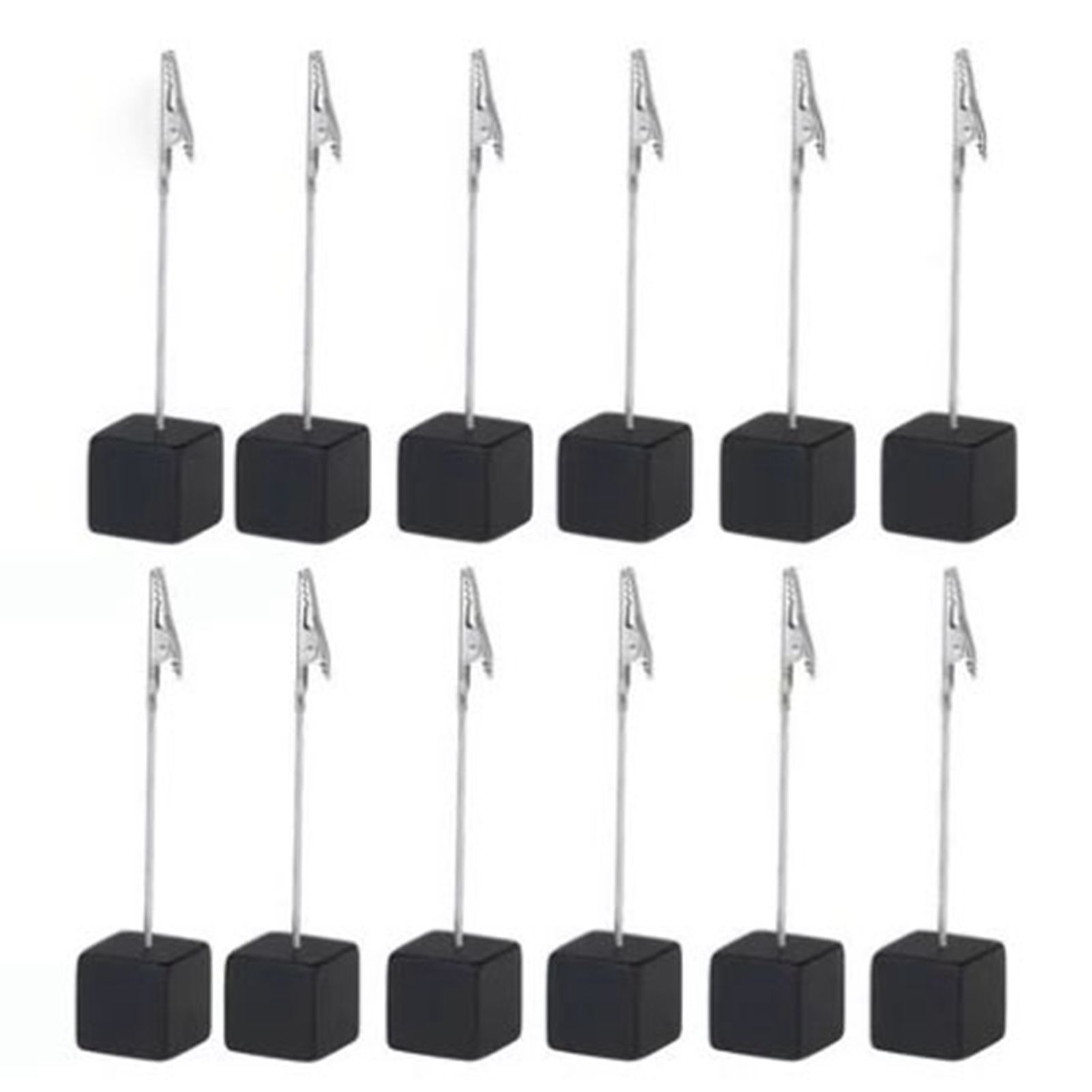Note Holder Photo Clip Stand Memo Display Clamp Stable Cube Base for Home Weddings Offices Parties - Image 2