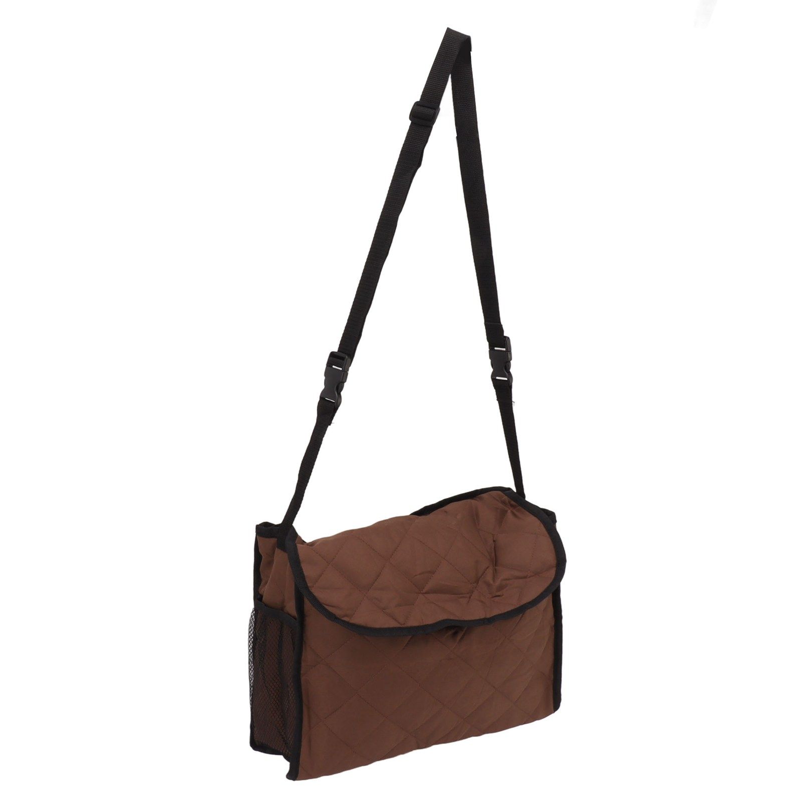 Wheelchair Back Pouch Polyester Hanging Storage Bag Electric Walker Backpack Bag Brown - Image 2