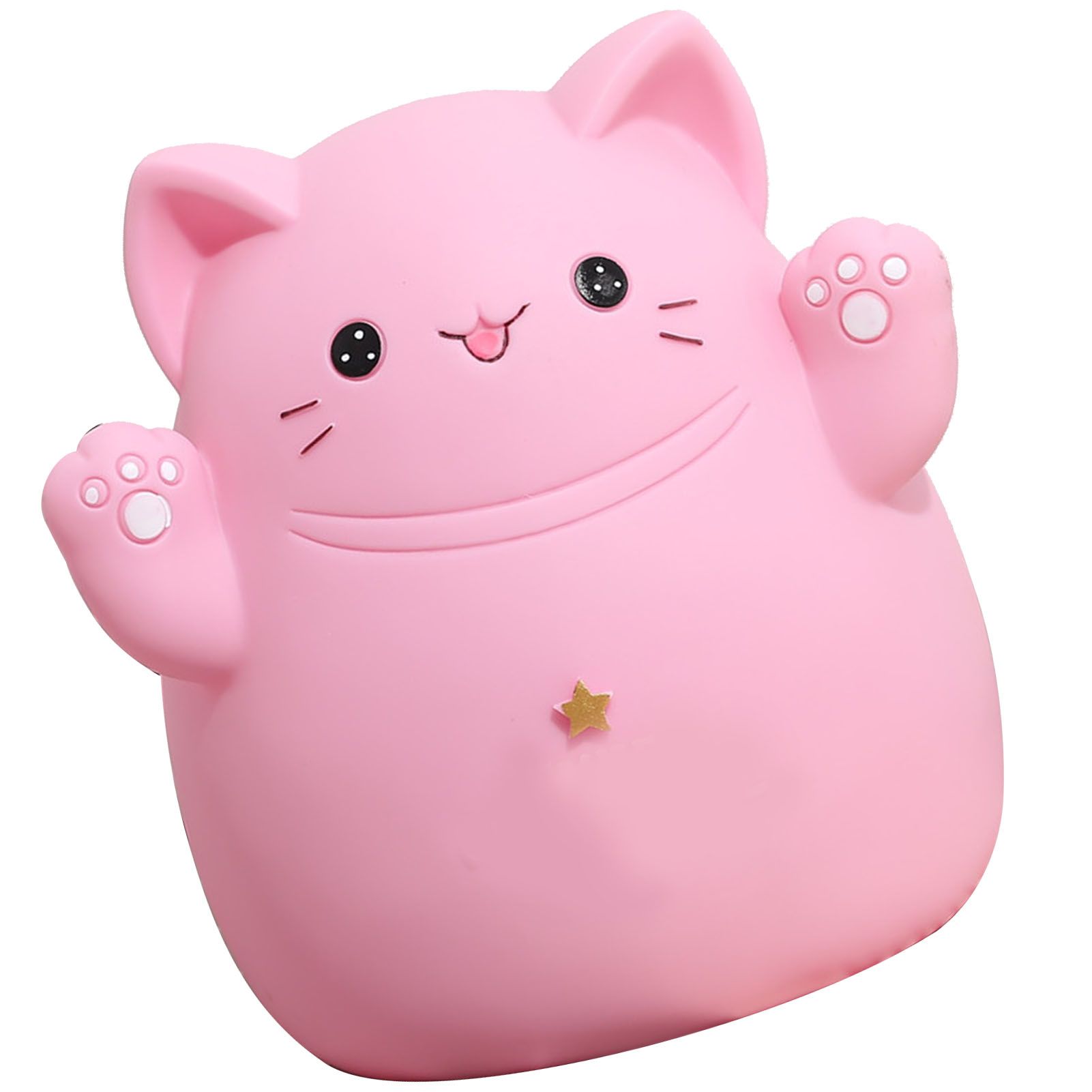 Cartoon Cat Piggy Bank Saving Bank Cartoon Cat Shaped Money Box Coins Storage Box Home Decor Ornament Children Toys Gifts Pink S 13x11x15cm - Image 2