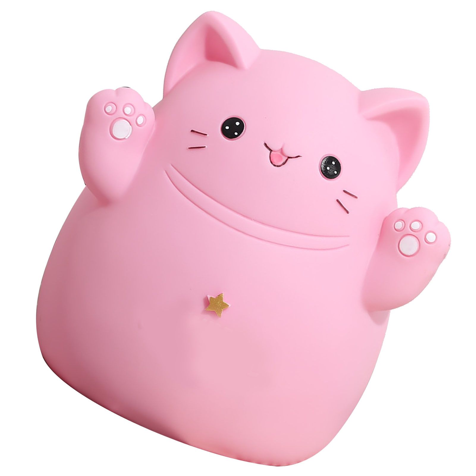Cartoon Cat Piggy Bank Saving Bank Cartoon Cat Shaped Money Box Coins Storage Box Home Decor Ornament Children Toys Gifts Pink S 13x11x15cm - Image 3