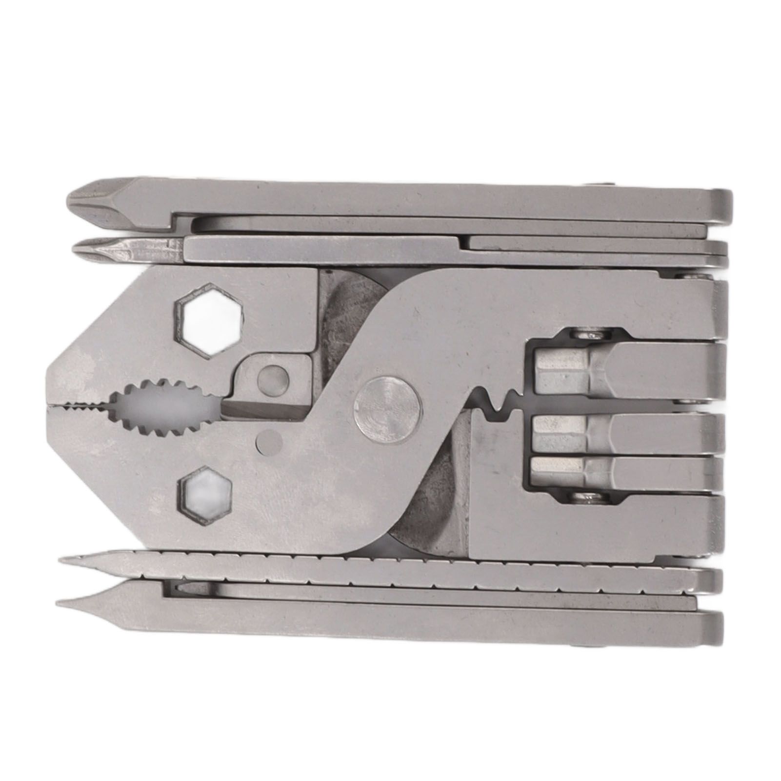 Multitool Pliers Cast Steel Screwdriver Card Needle Wire Stripper Wrench Multi Tool - Image 2