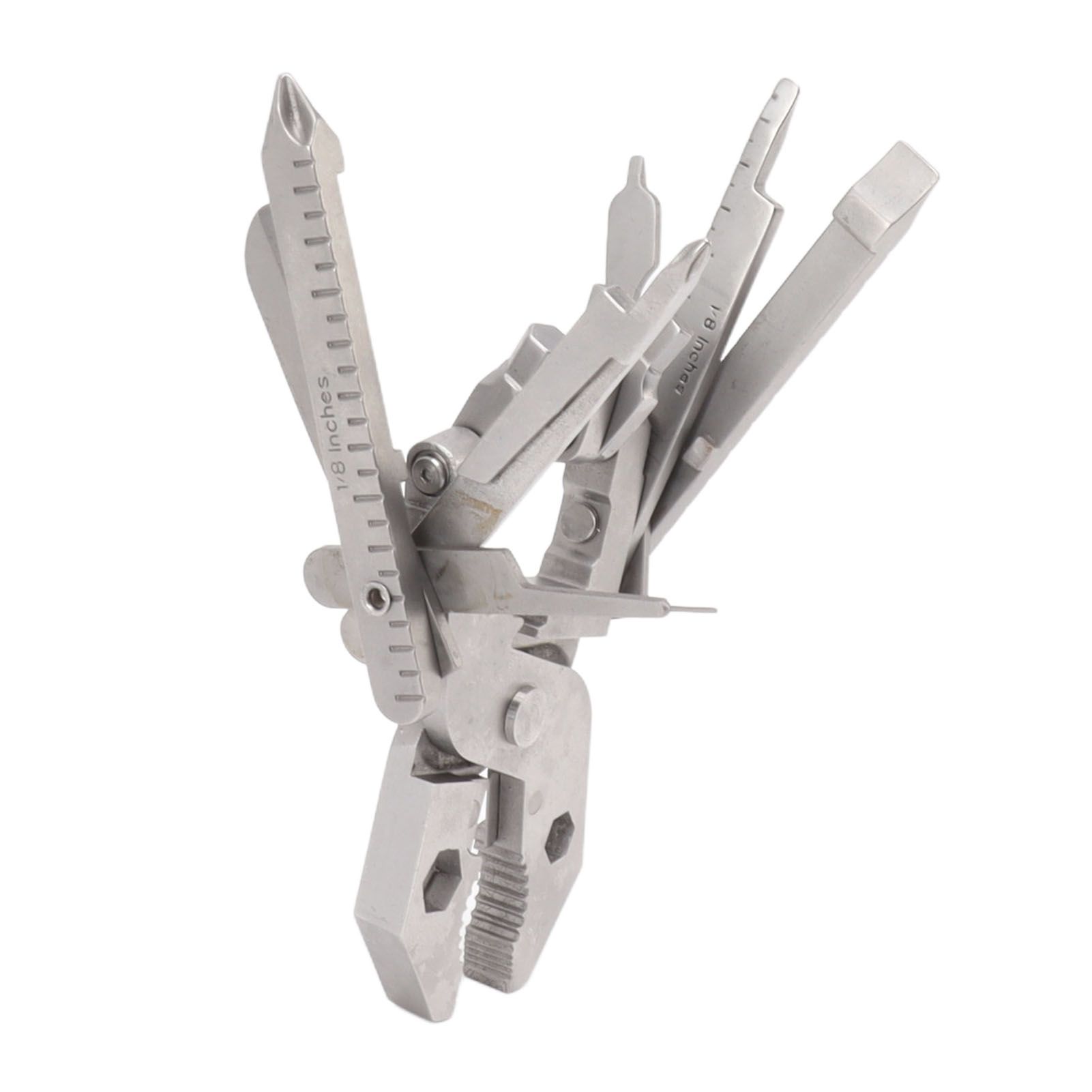 Multitool Pliers Cast Steel Screwdriver Card Needle Wire Stripper Wrench Multi Tool - Image 3