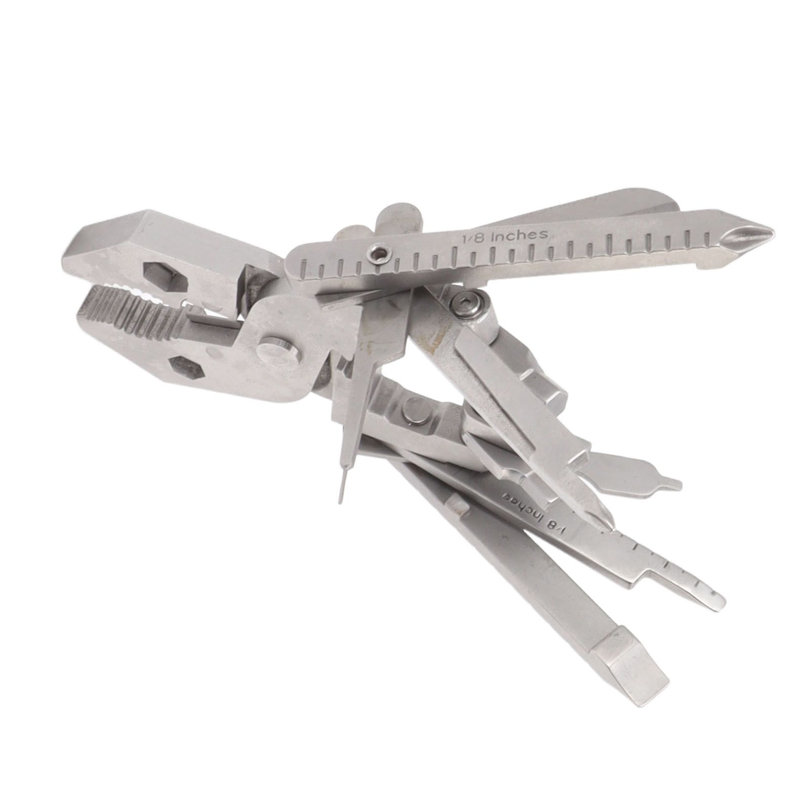 Multitool Pliers Cast Steel Screwdriver Card Needle Wire Stripper Wrench Multi Tool - Image 5