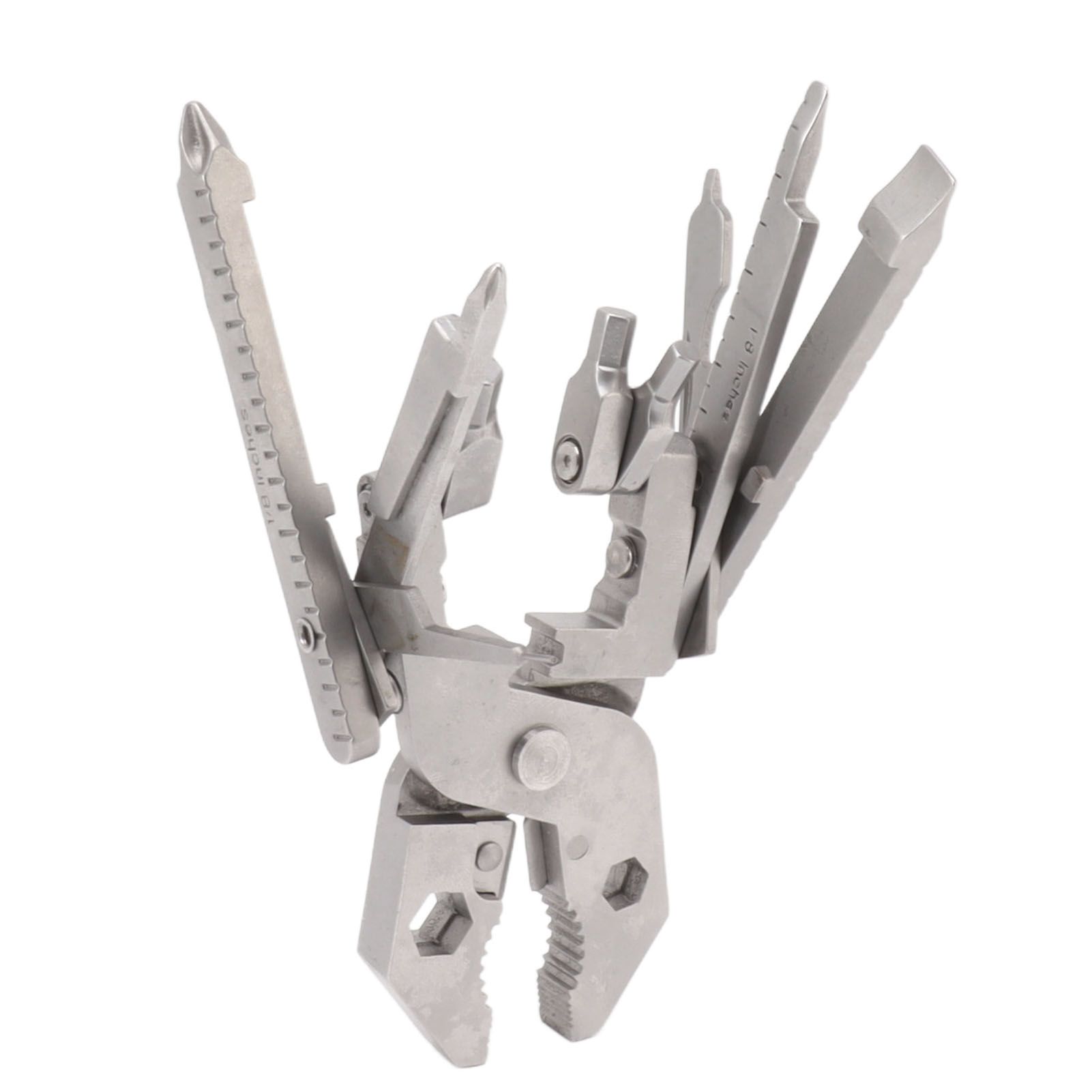 Multitool Pliers Cast Steel Screwdriver Card Needle Wire Stripper Wrench Multi Tool - Image 7