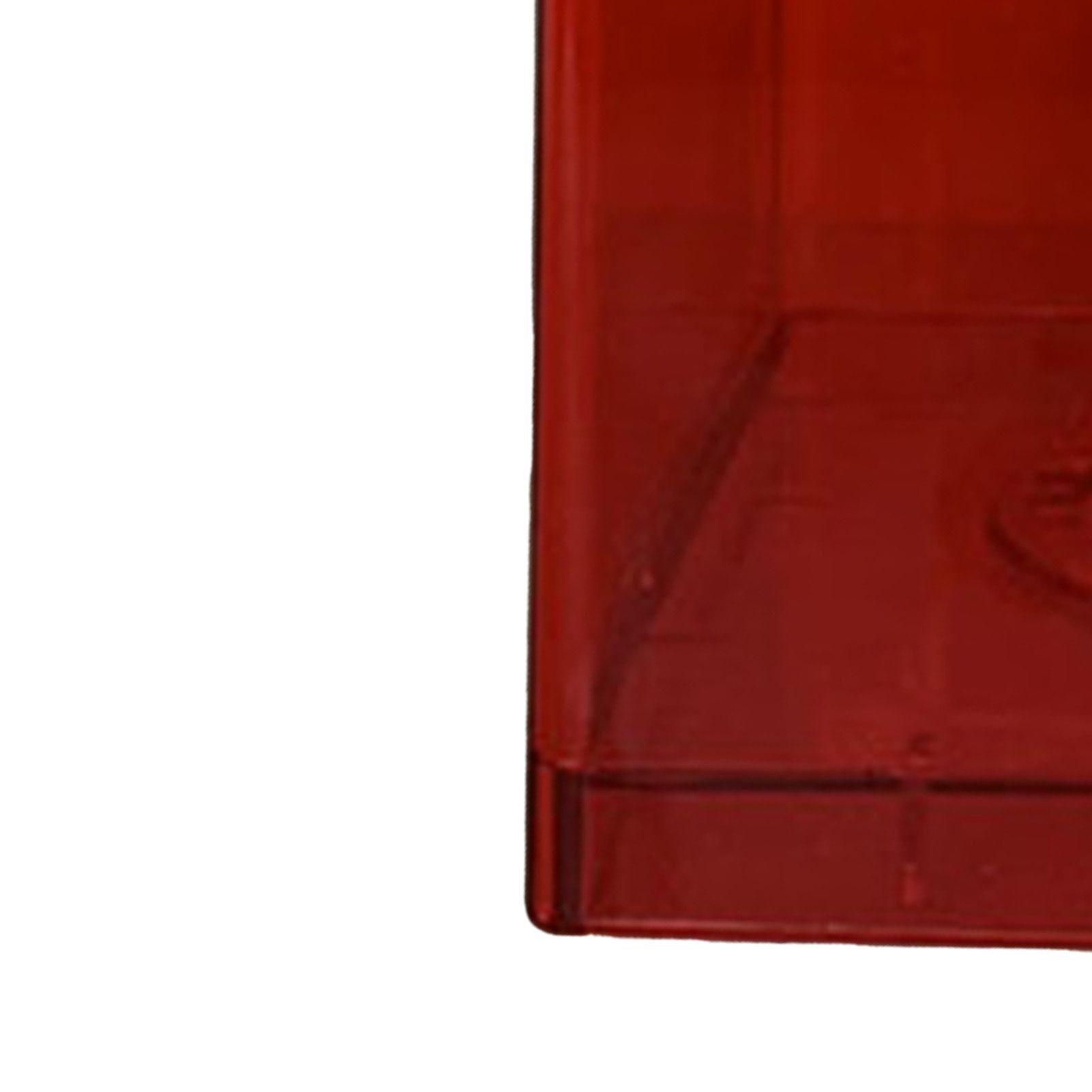 Clear Money Saving Bank Building Block Design Rectangular Transparent Coin Saving Box for Kids Boys Girls Red 8.9x8.9x9.2cm / 3.5x3.5x3.6in - Image 5