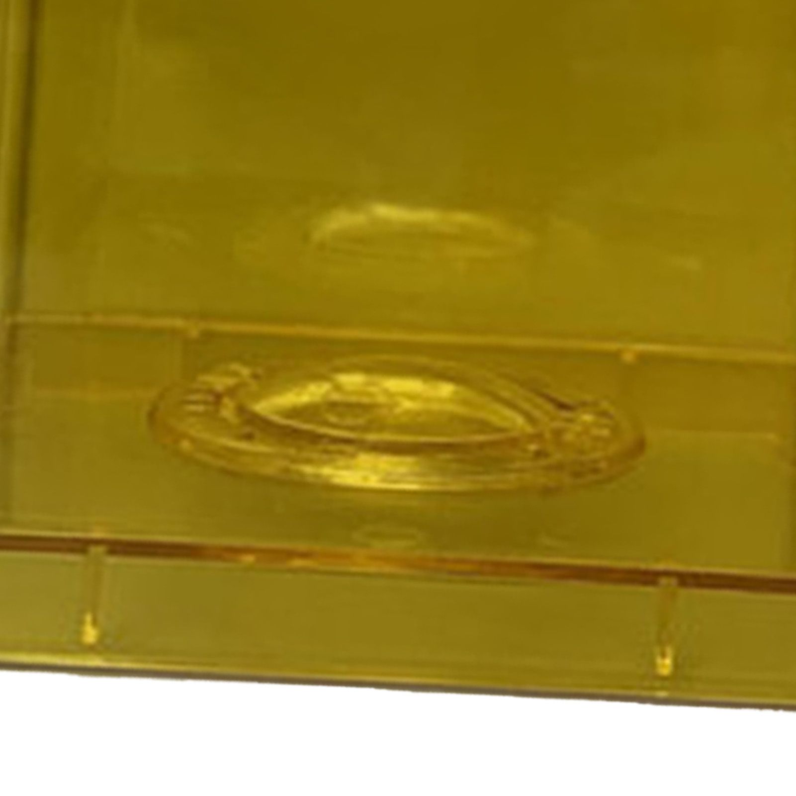 Clear Money Saving Bank Building Block Design Rectangular Transparent Coin Saving Box for Kids Boys Girls Yellow 8.9x8.9x9.2cm / 3.5x3.5x3.6in - Image 5