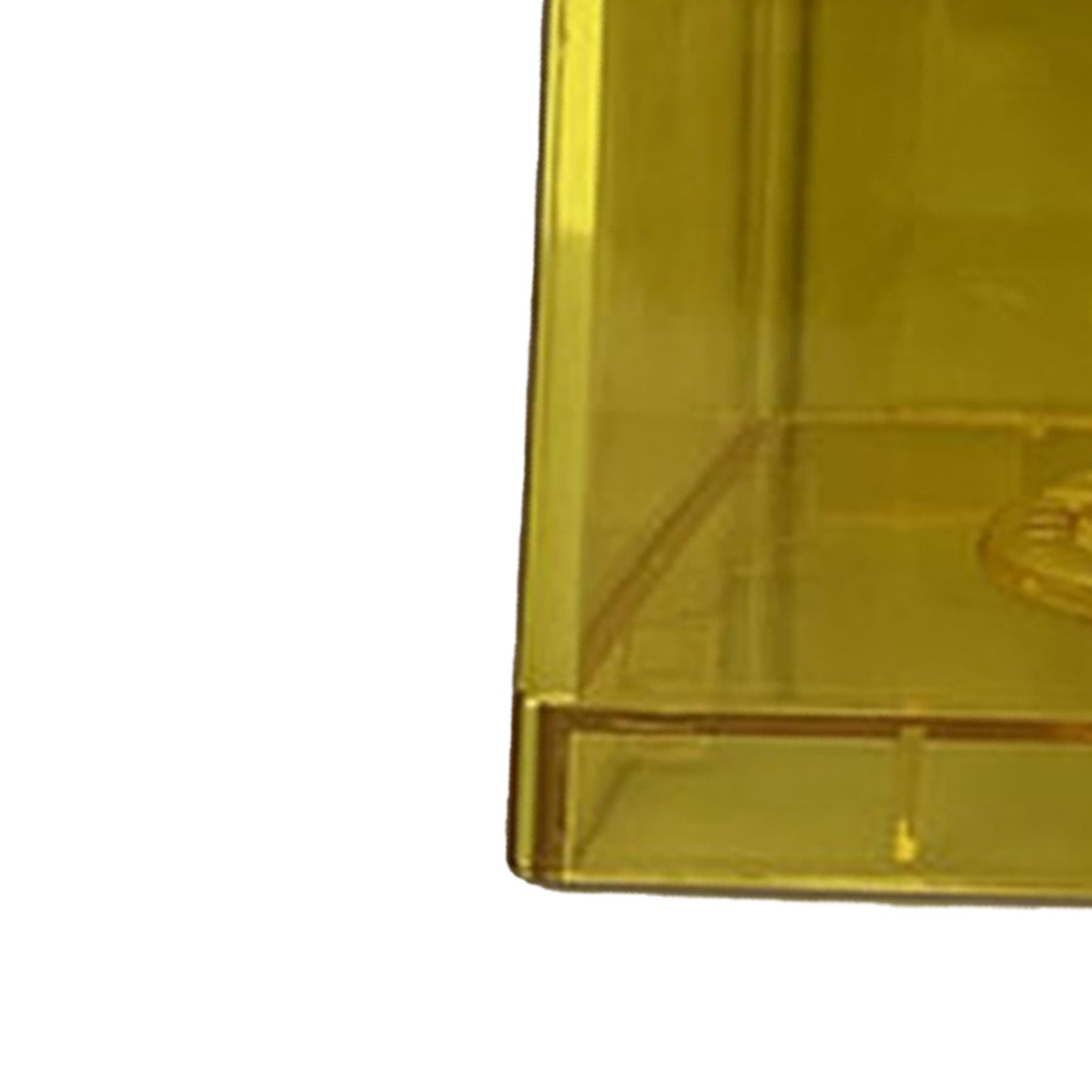 Clear Money Saving Bank Building Block Design Rectangular Transparent Coin Saving Box for Kids Boys Girls Yellow 8.9x8.9x9.2cm / 3.5x3.5x3.6in - Image 6
