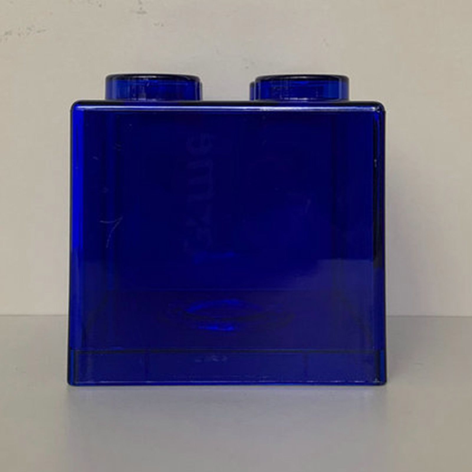Clear Money Saving Bank Building Block Design Rectangular Transparent Coin Saving Box for Kids Boys Girls Blue 8.9x8.9x9.2cm / 3.5x3.5x3.6in - Image 5
